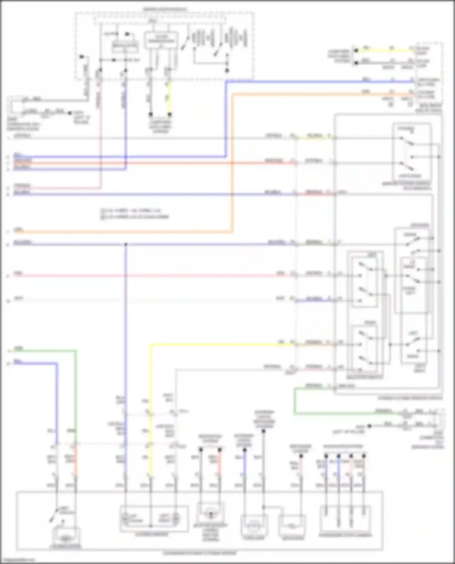Wiring diagram folding rly ctrl for Kia Optima IV facelift (2018-2020) (3 of 3)