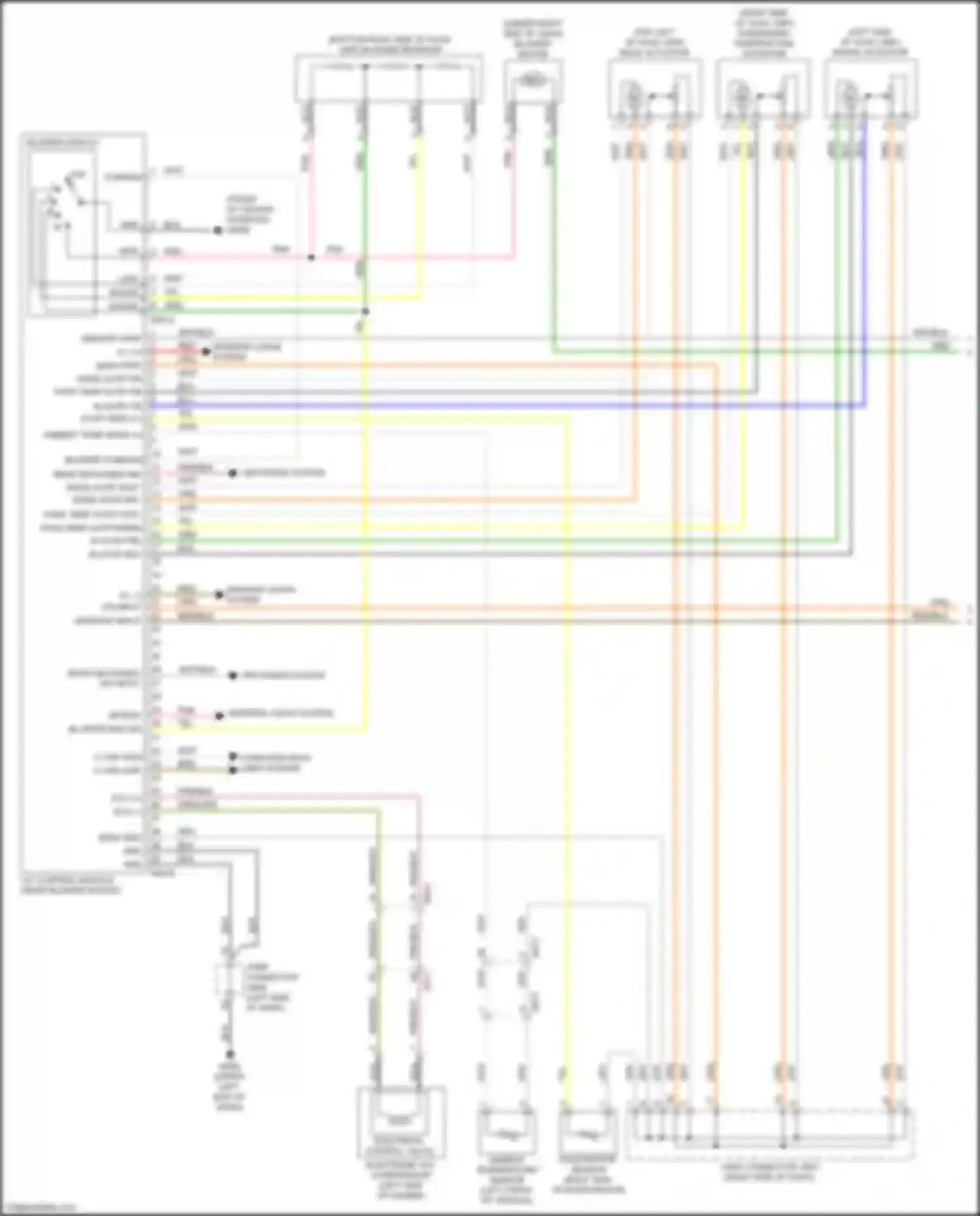 Wiring diagram in actr fre for Kia Optima IV facelift (2018-2020) (2 of 2)