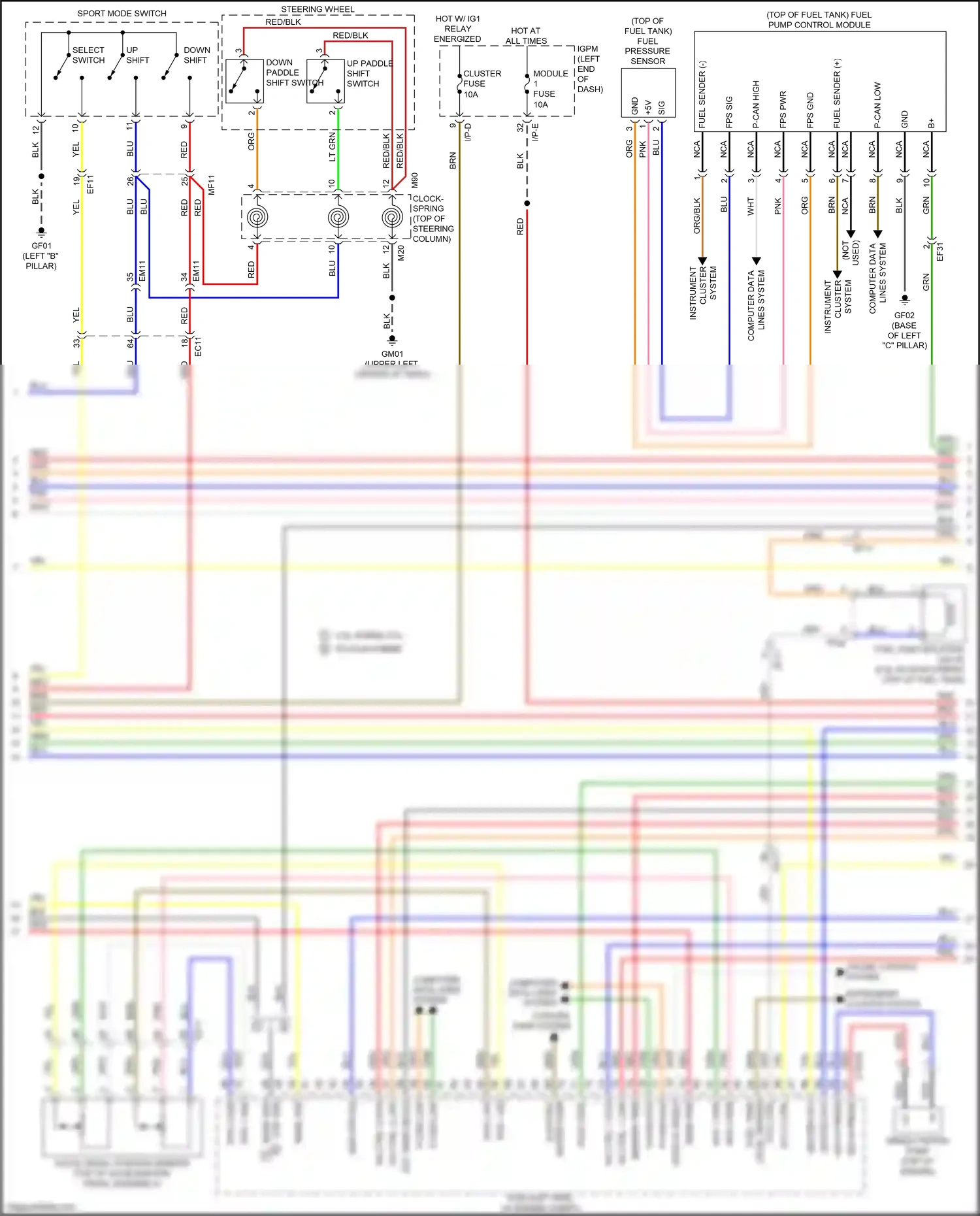 Kia Optima IV facelift (2018-2020) inj ctrl 4 low wiring diagram  (1 of 4)