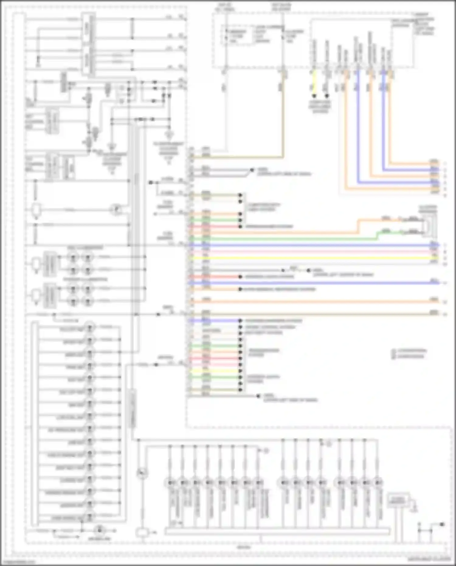 Wiring diagram instrument cluster for Kia Optima IV facelift (2018-2020) (7 of 81)