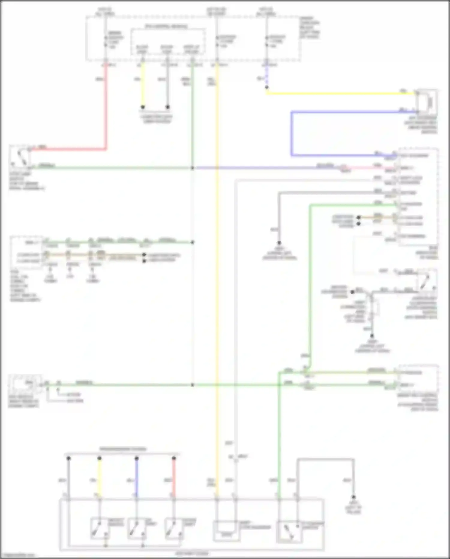 Wiring diagram i/p-c i/p-a for Kia Optima IV facelift (2018-2020) (1 of 2)