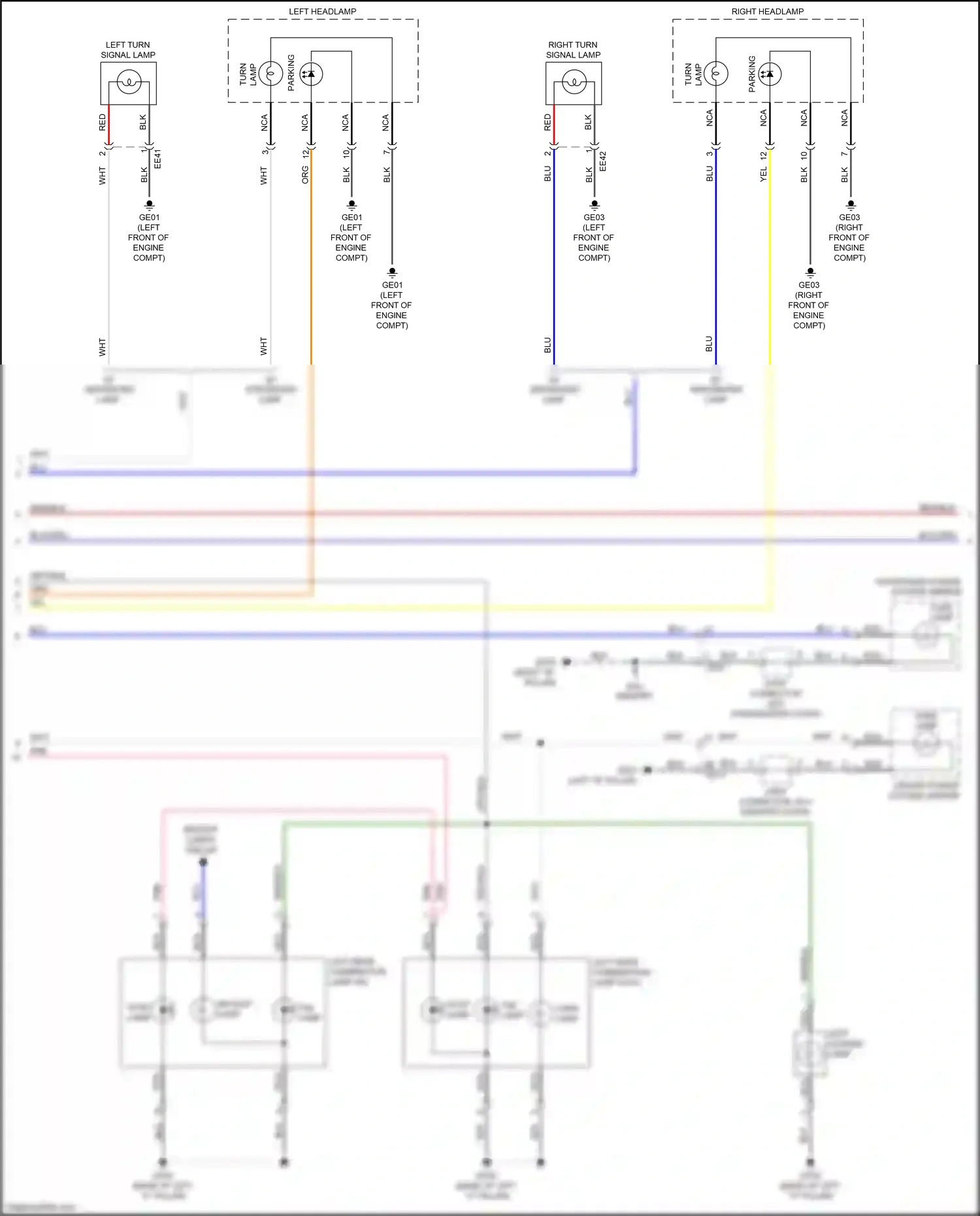 Kia Optima IV facelift (2018-2020) left headlamp wiring diagram  (7 of 33)