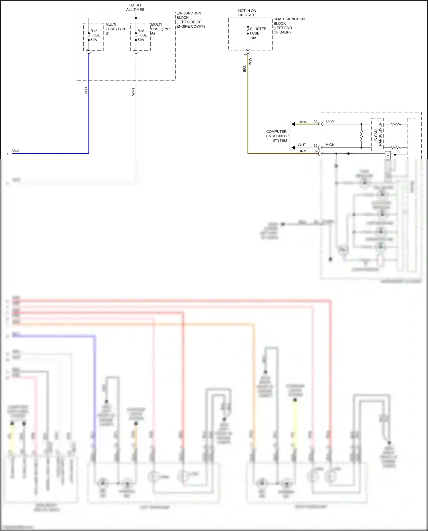 Kia Optima IV facelift (2018-2020) left headlamp wiring diagram  (9 of 33)