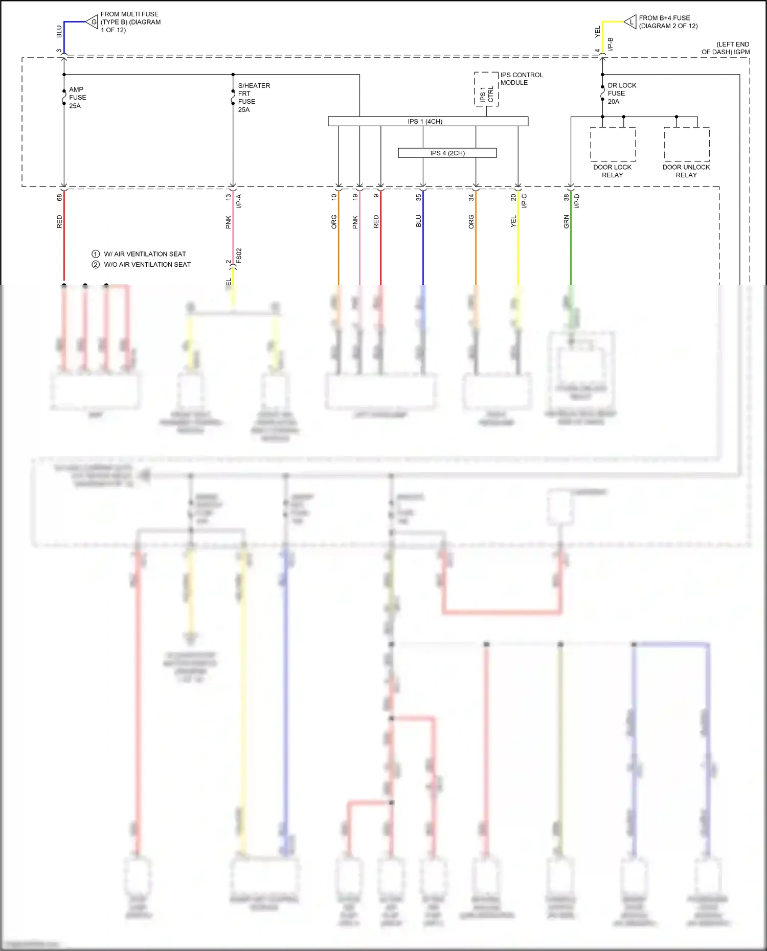 Kia Optima IV facelift (2018-2020) left headlamp wiring diagram  (14 of 33)