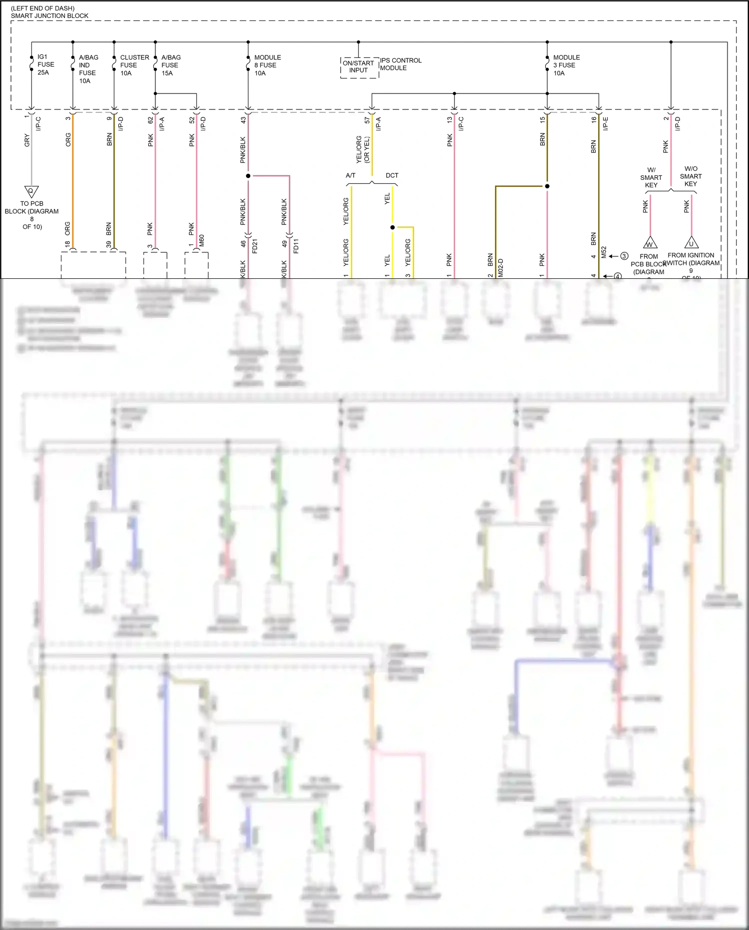 Kia Optima IV facelift (2018-2020) left headlamp wiring diagram  (1 of 33)