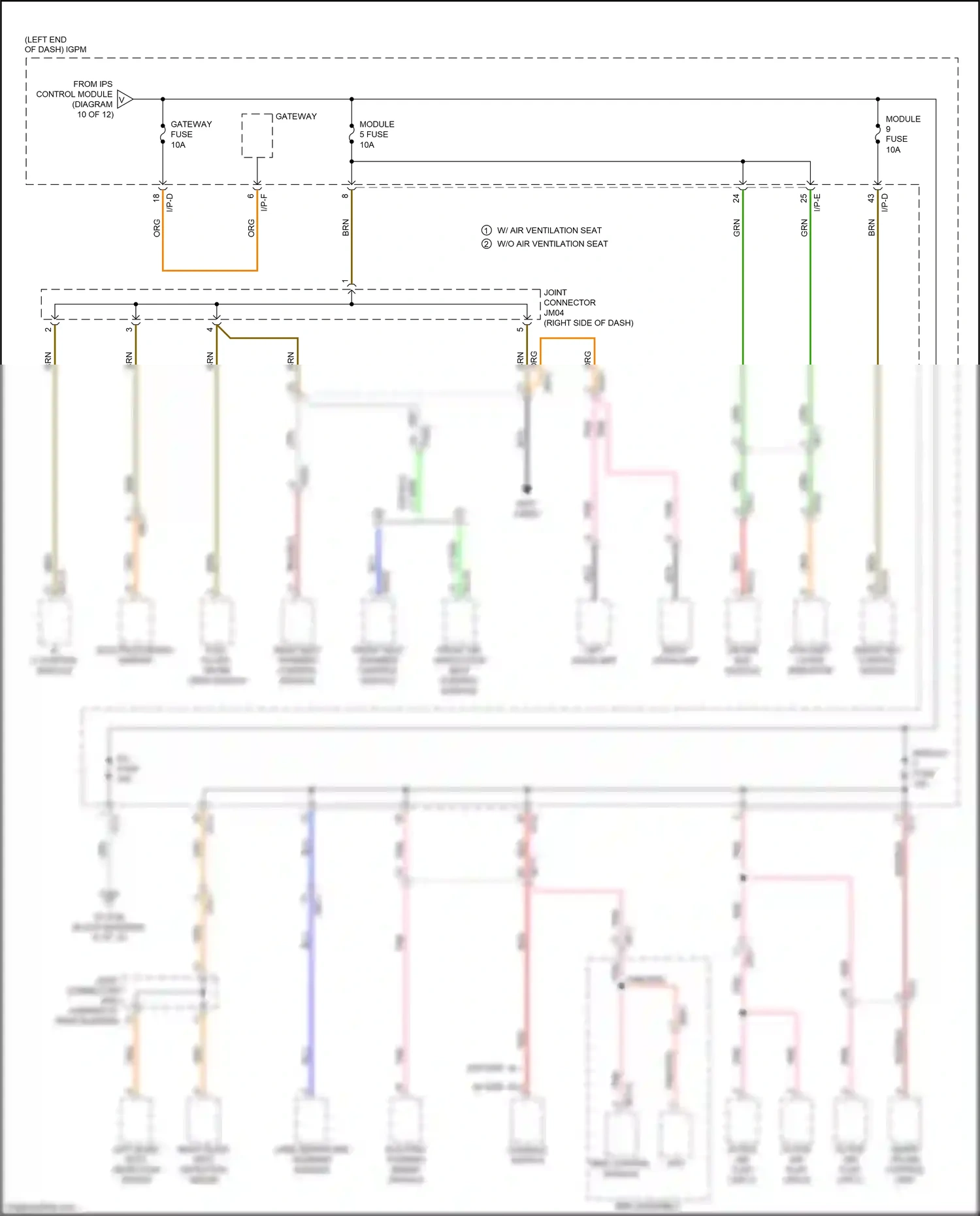 Kia Optima IV facelift (2018-2020) left headlamp wiring diagram  (12 of 33)