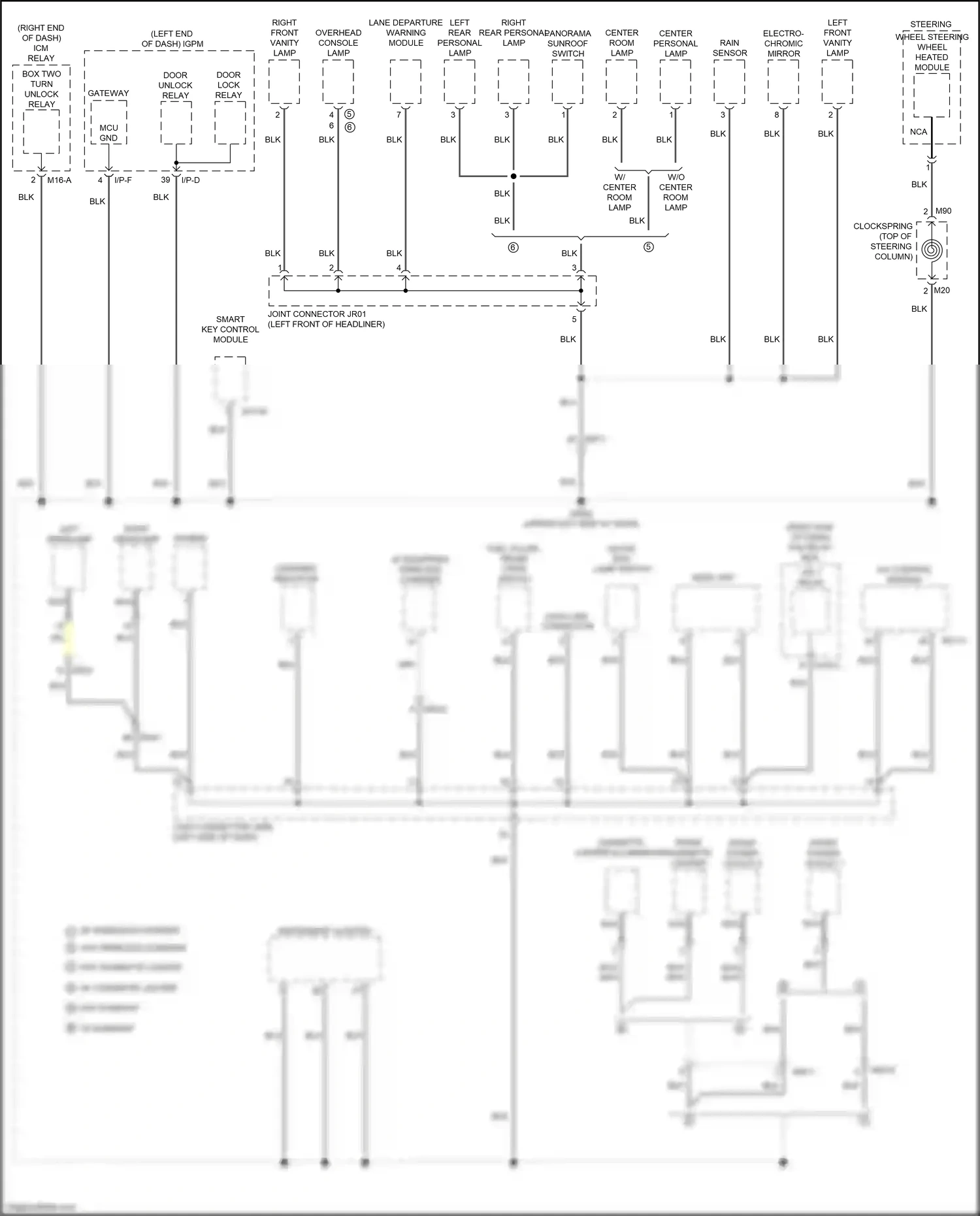 Kia Optima IV facelift (2018-2020) left headlamp wiring diagram  (25 of 33)