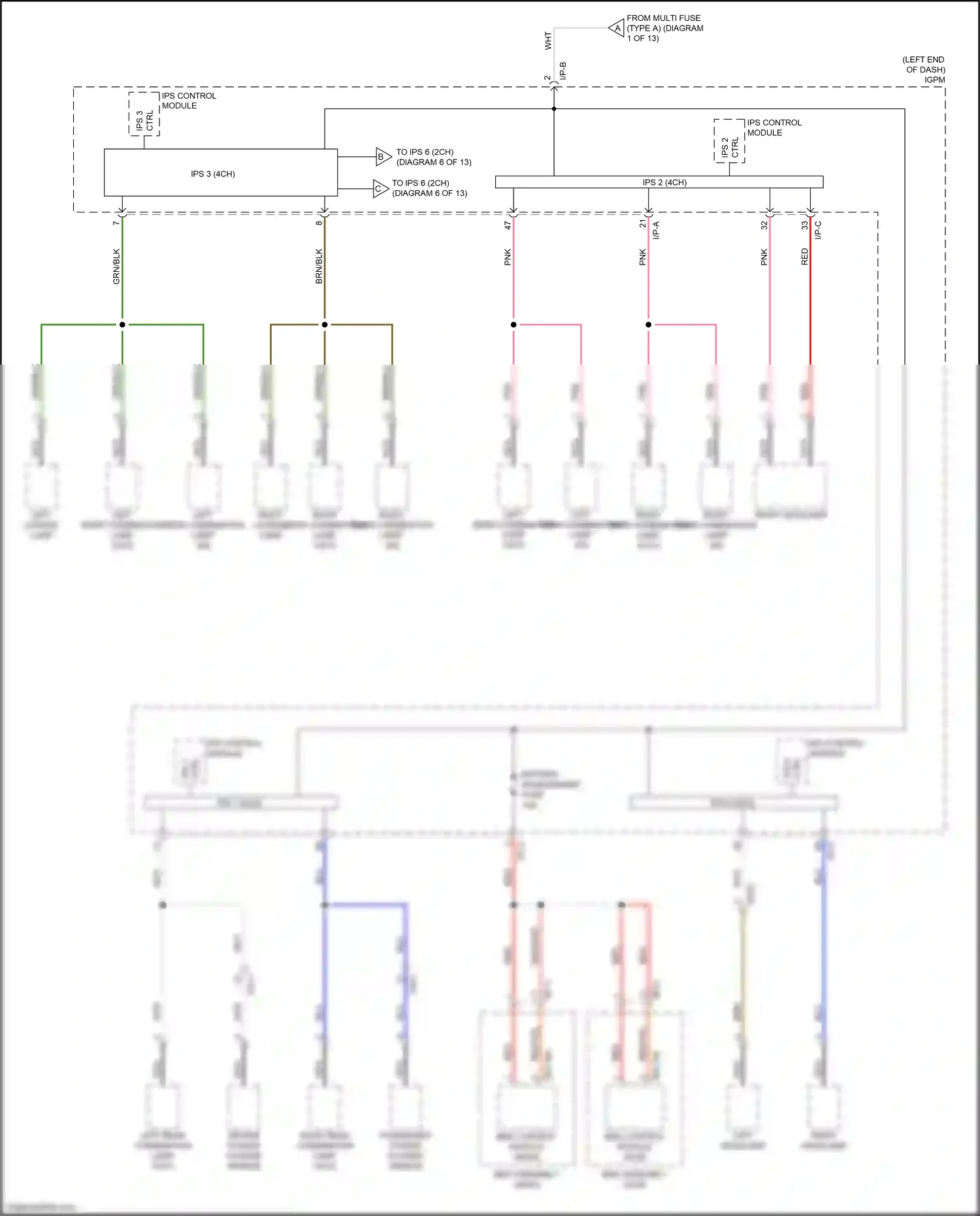Kia Optima IV facelift (2018-2020) left headlamp wiring diagram  (16 of 33)