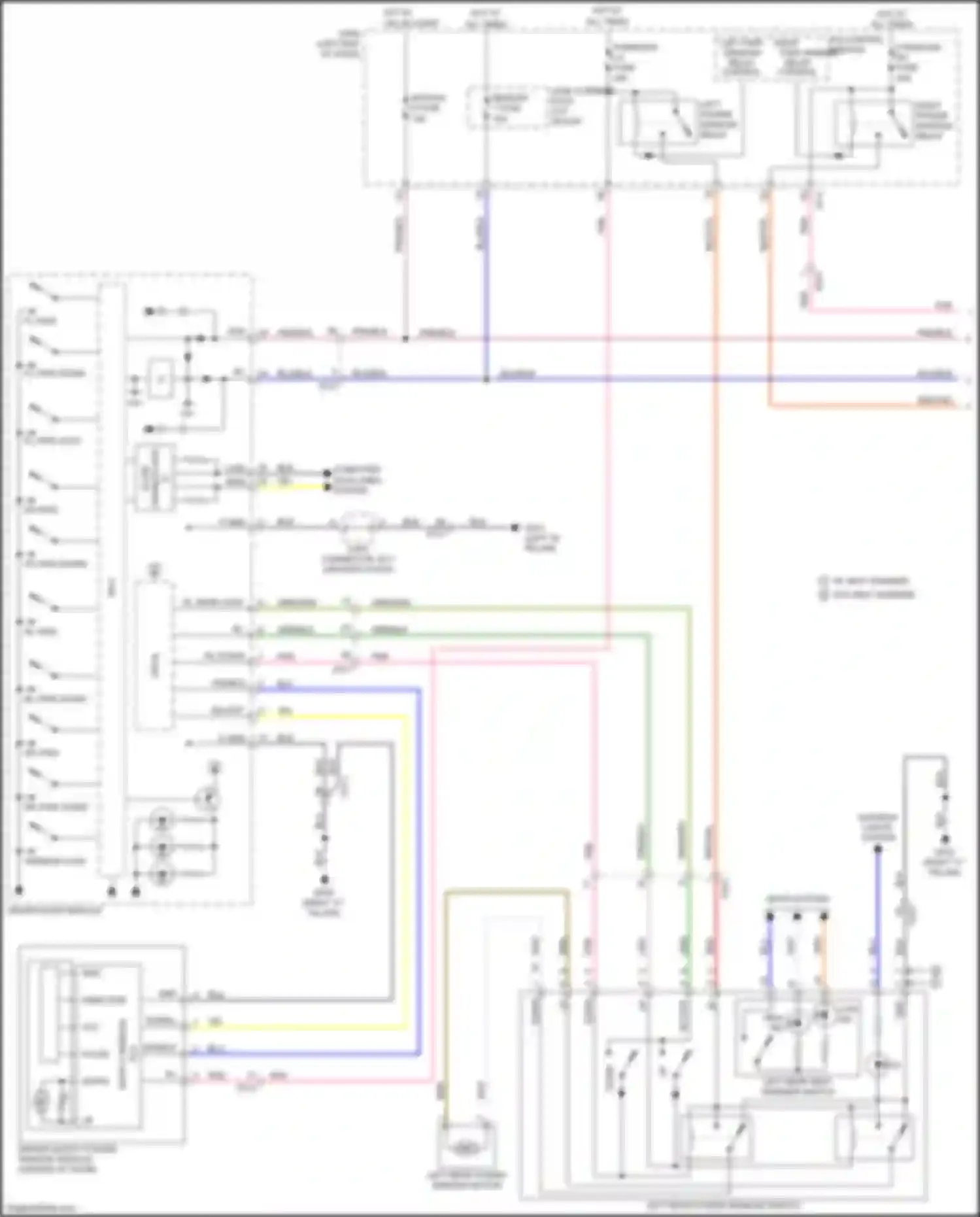 Wiring diagram left power window relay for Kia Optima IV facelift (2018-2020) (8 of 9)