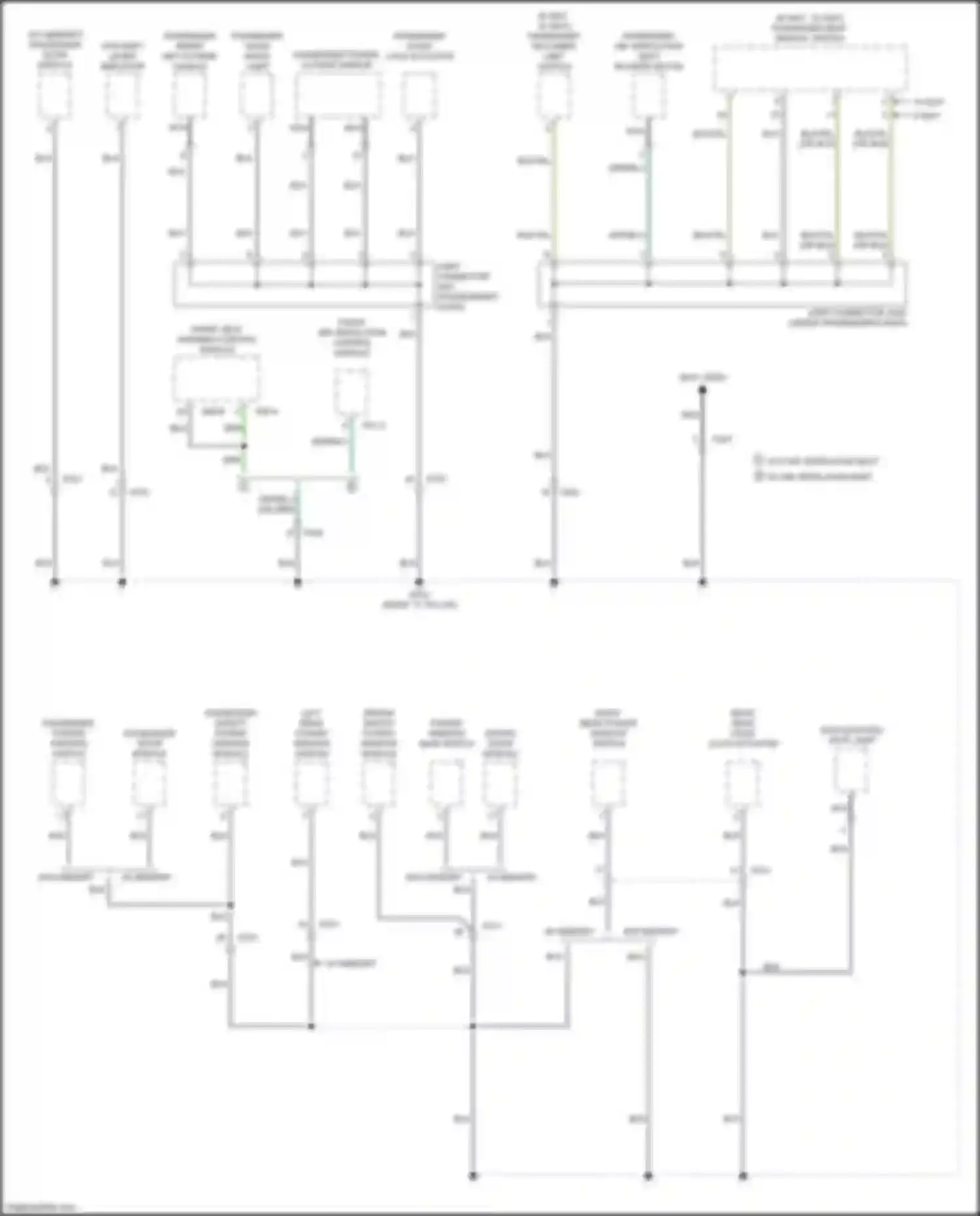 Wiring diagram left rear power window switch for Kia Optima IV facelift (2018-2020) (16 of 21)