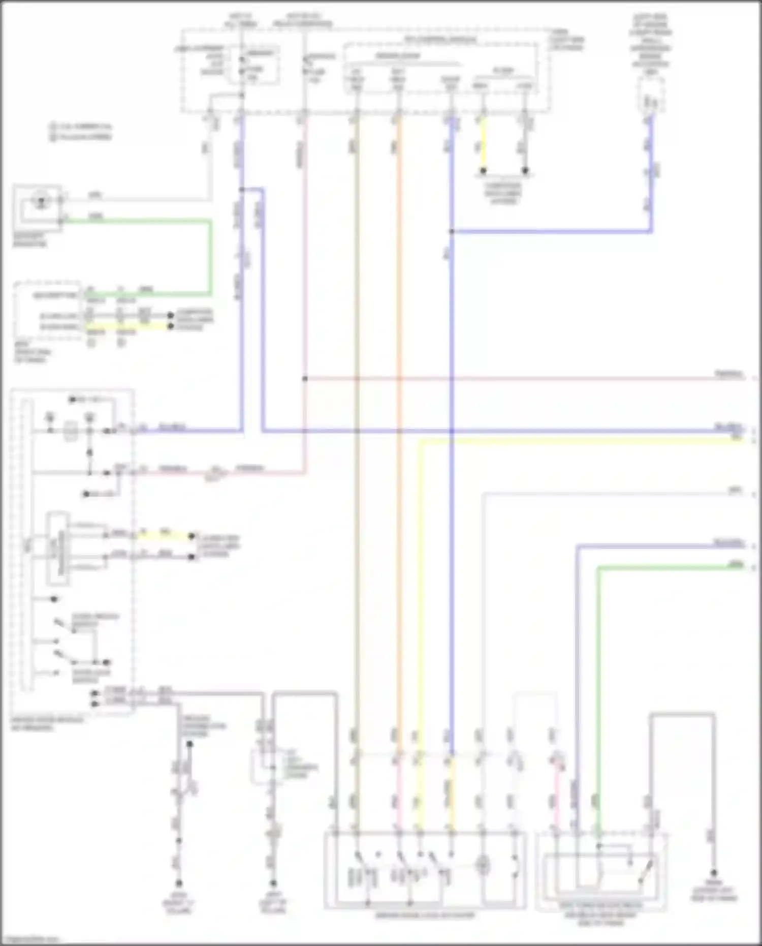 Wiring diagram lk/ unlk sig for Kia Optima IV facelift (2018-2020) (1 of 2)