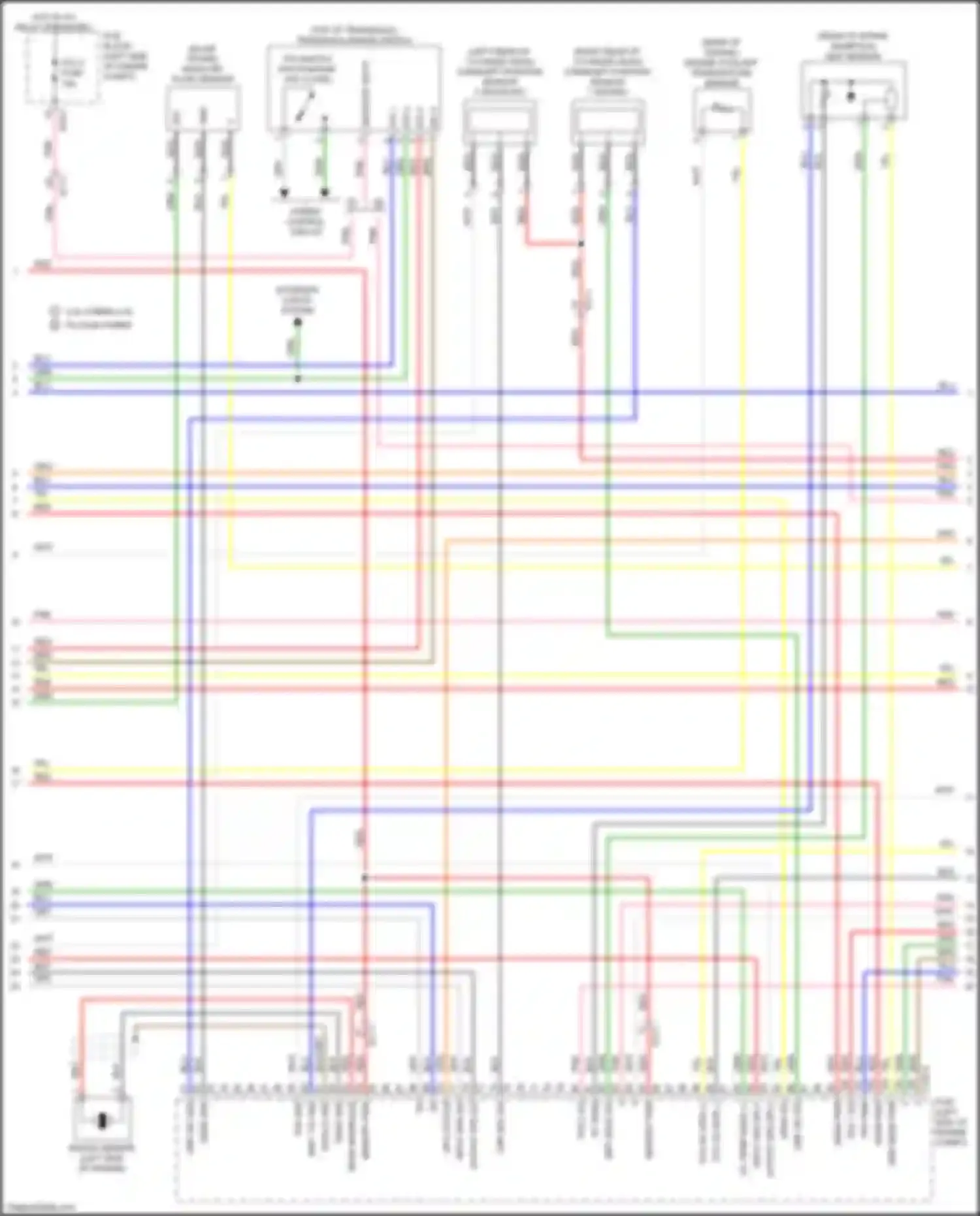 Wiring diagram map sens sig for Kia Optima IV facelift (2018-2020) (2 of 3)