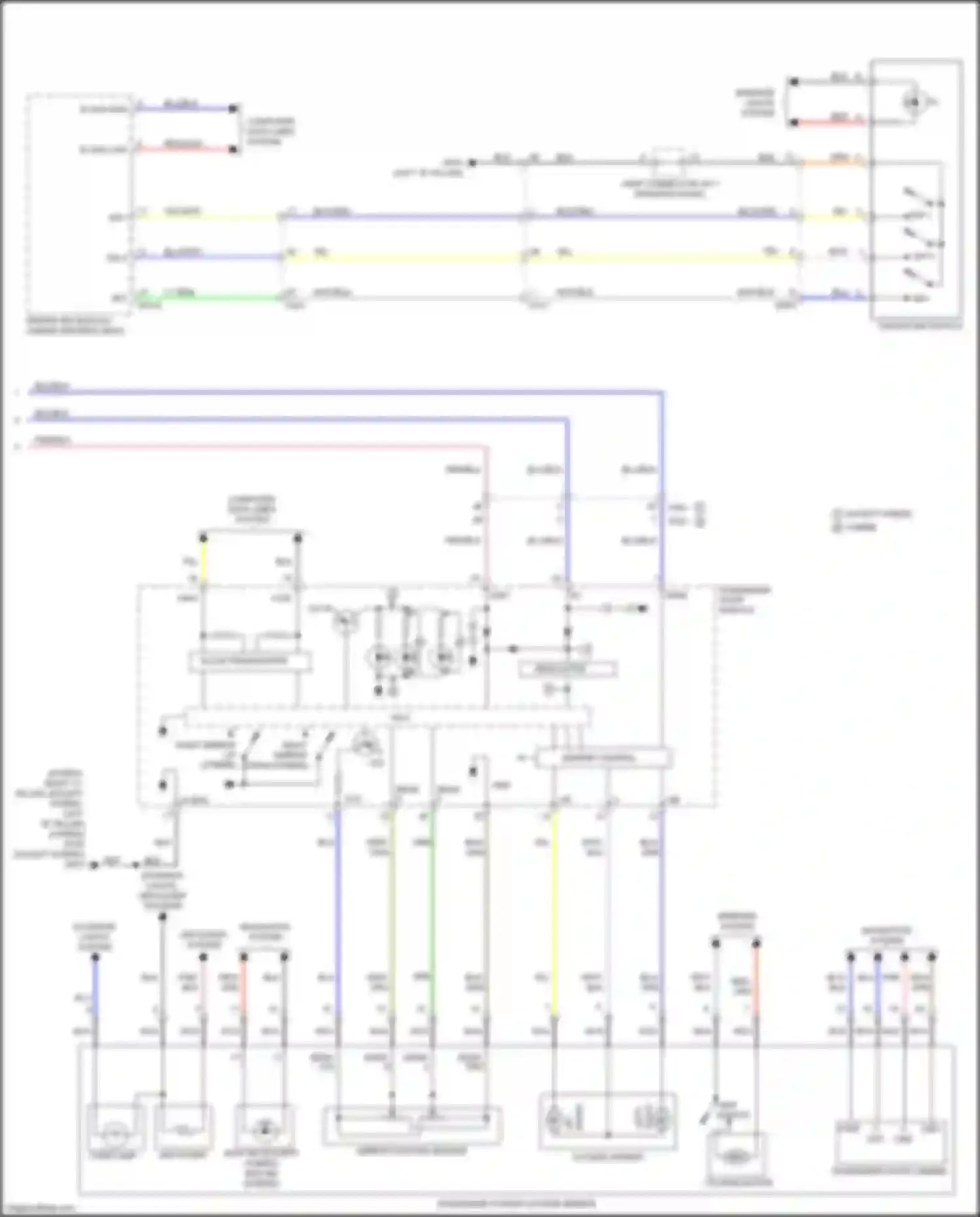 Wiring diagram mirr b+ for Kia Optima IV facelift (2018-2020) (2 of 2)