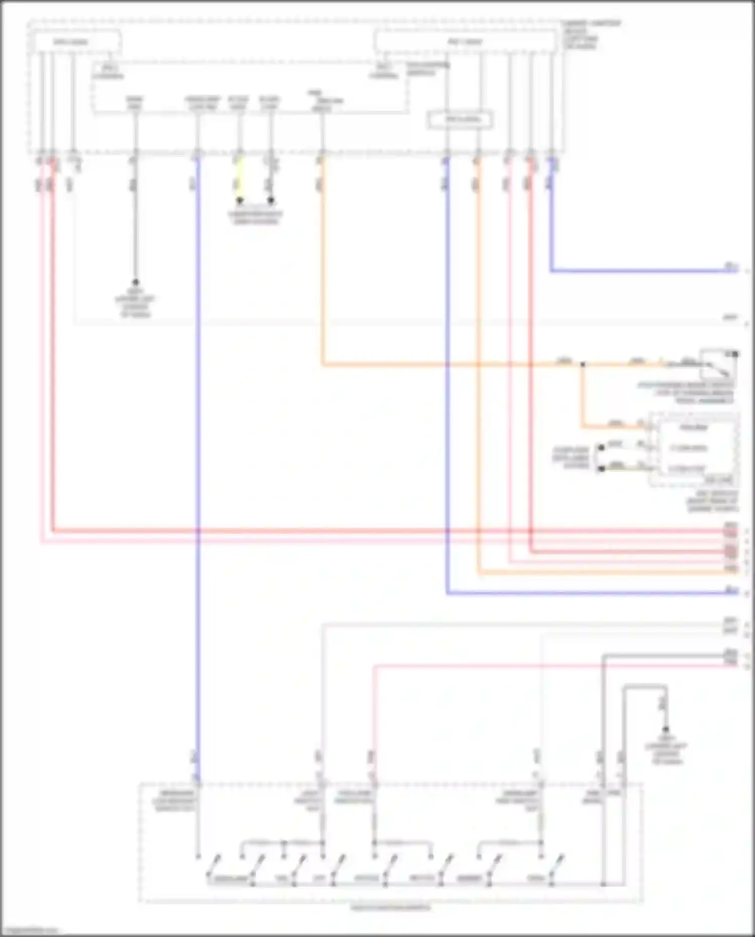 Wiring diagram multi- function switch for Kia Optima IV facelift (2018-2020) (1 of 22)