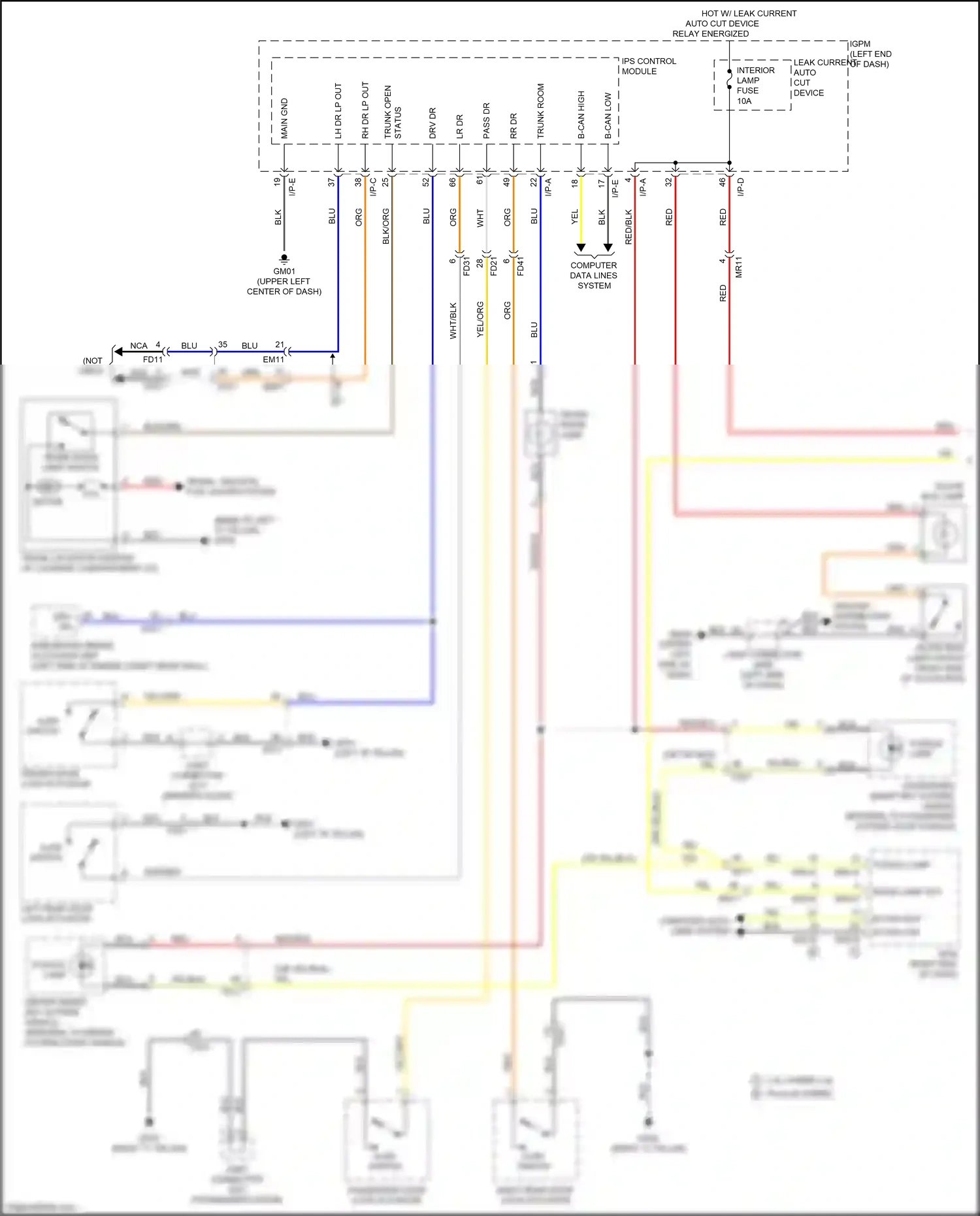 Kia Optima IV facelift (2018-2020) nca wiring diagram  (123 of 229)