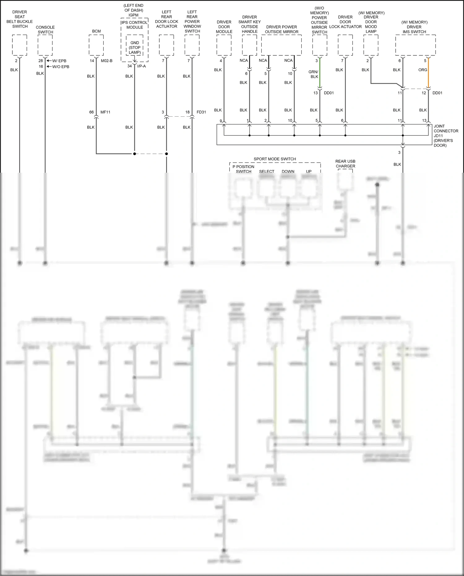 Kia Optima IV facelift (2018-2020) nca wiring diagram  (208 of 229)