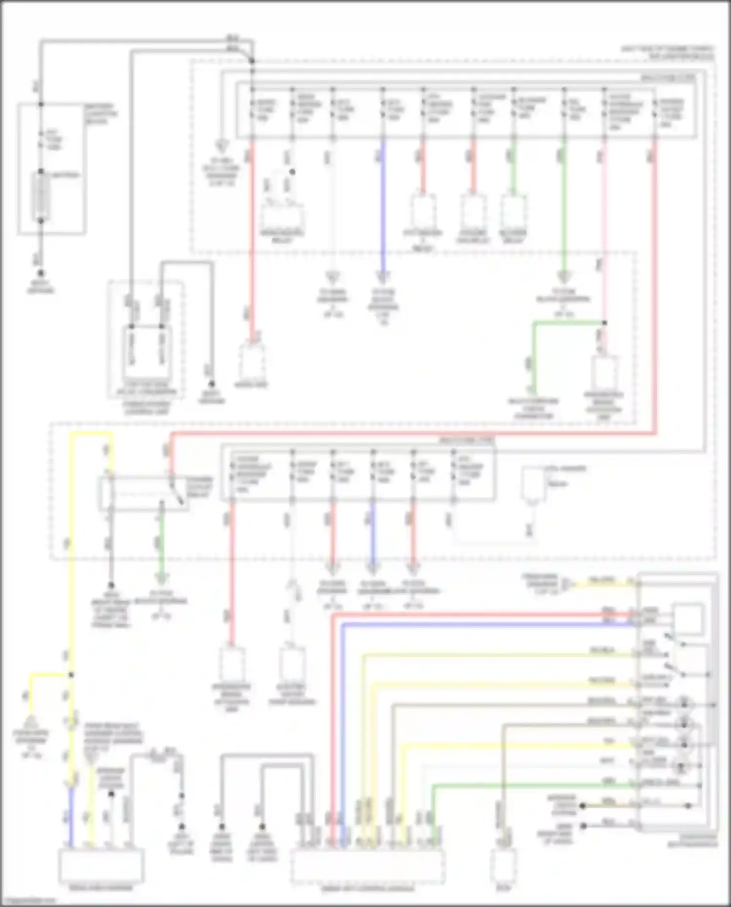 Wiring diagram ptc heater 1 relay for Kia Optima IV facelift (2018-2020) (1 of 3)