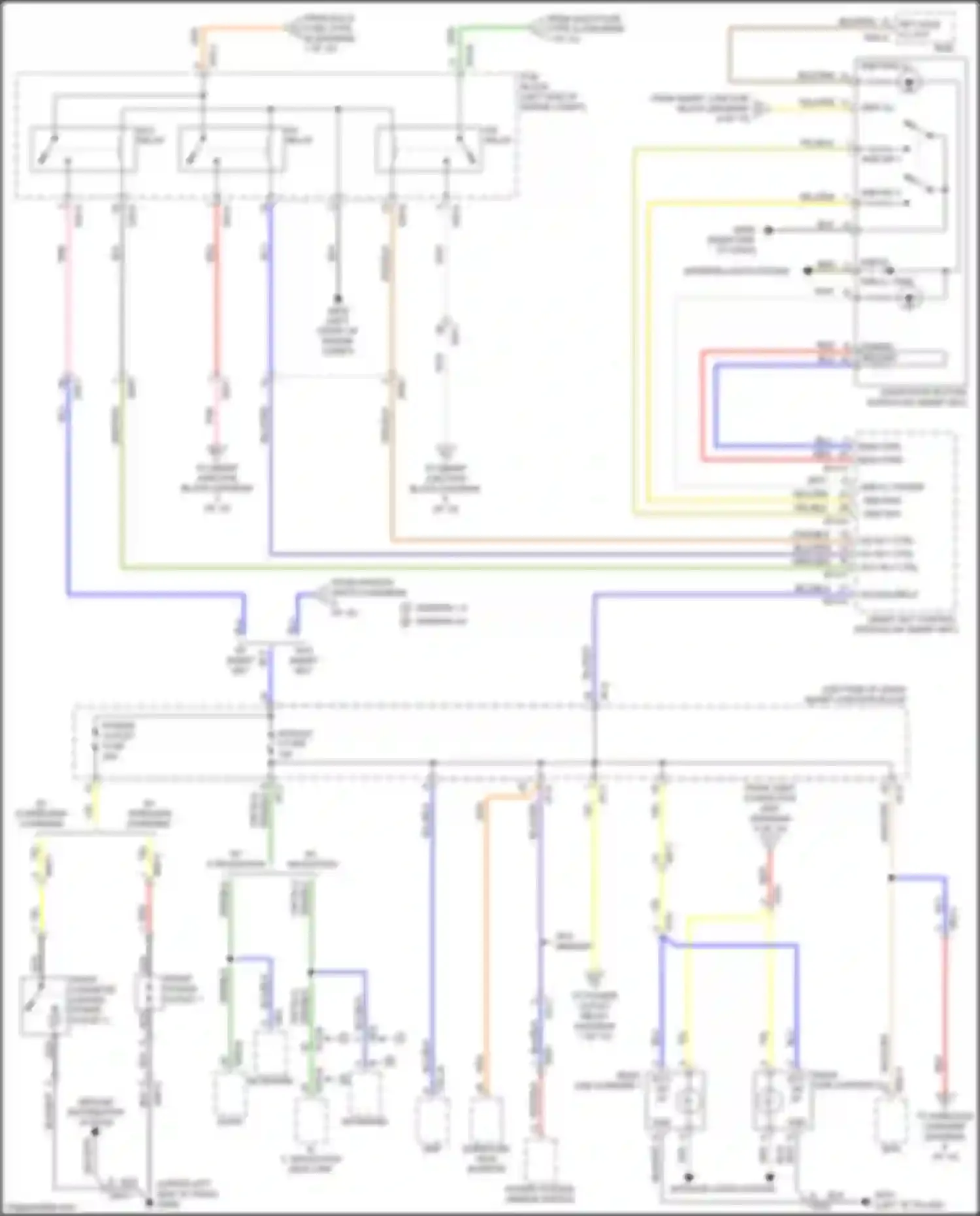 Wiring diagram right end of dash) for Kia Optima IV facelift (2018-2020) (51 of 87)