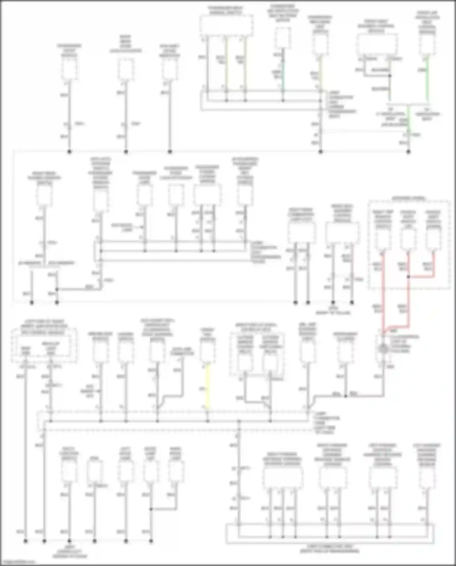 Wiring diagram right trip remote control switch for Kia Optima IV facelift (2018-2020) (1 of 9)