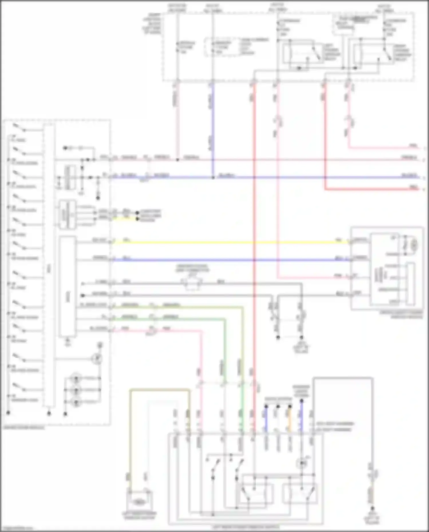 Wiring diagram rl pwd down for Kia Optima IV facelift (2018-2020) (1 of 2)