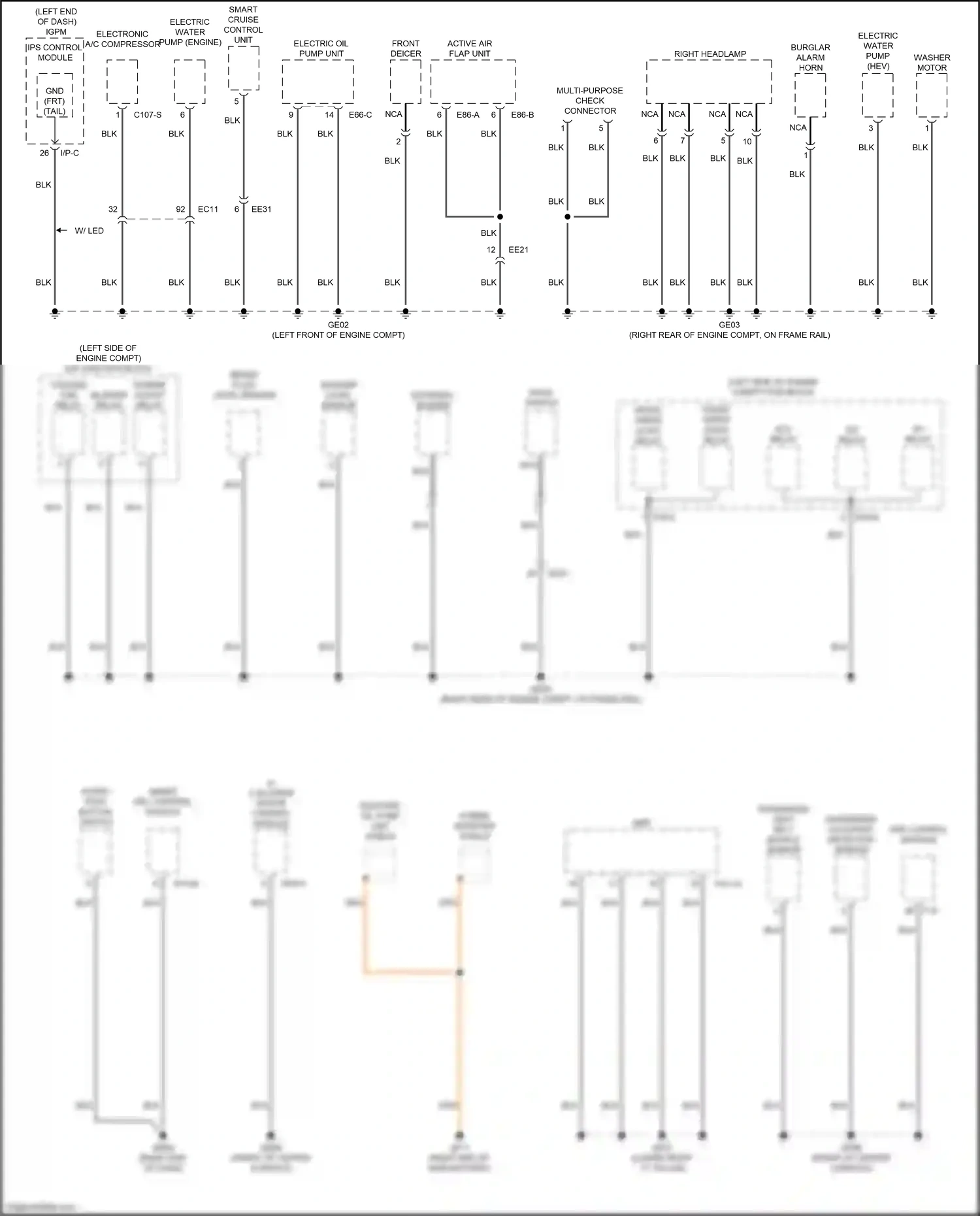 Kia Optima IV facelift (2018-2020) smart cruise control unit wiring diagram  (11 of 14)