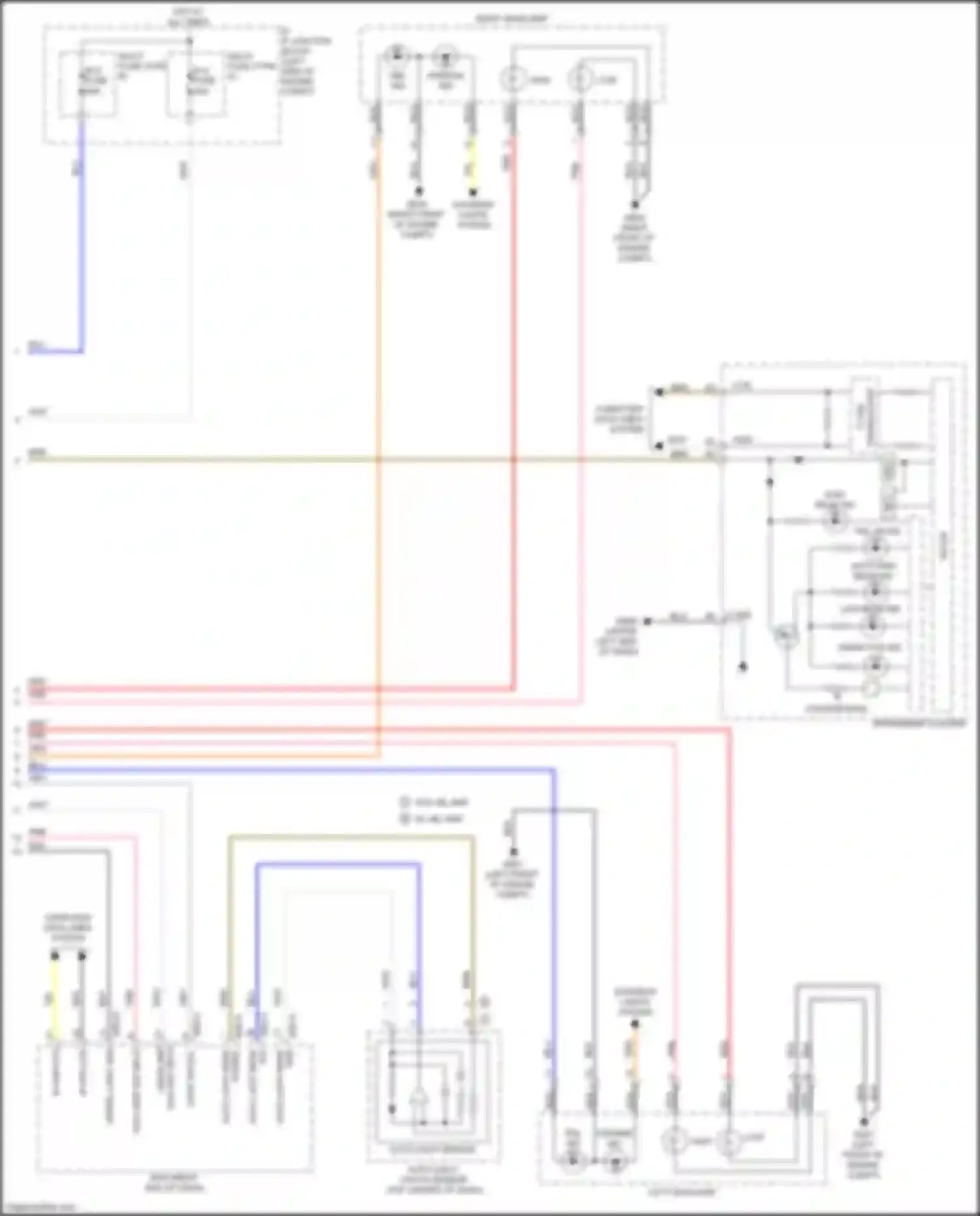 Wiring diagram tail on ind for Kia Optima IV facelift (2018-2020) (1 of 6)