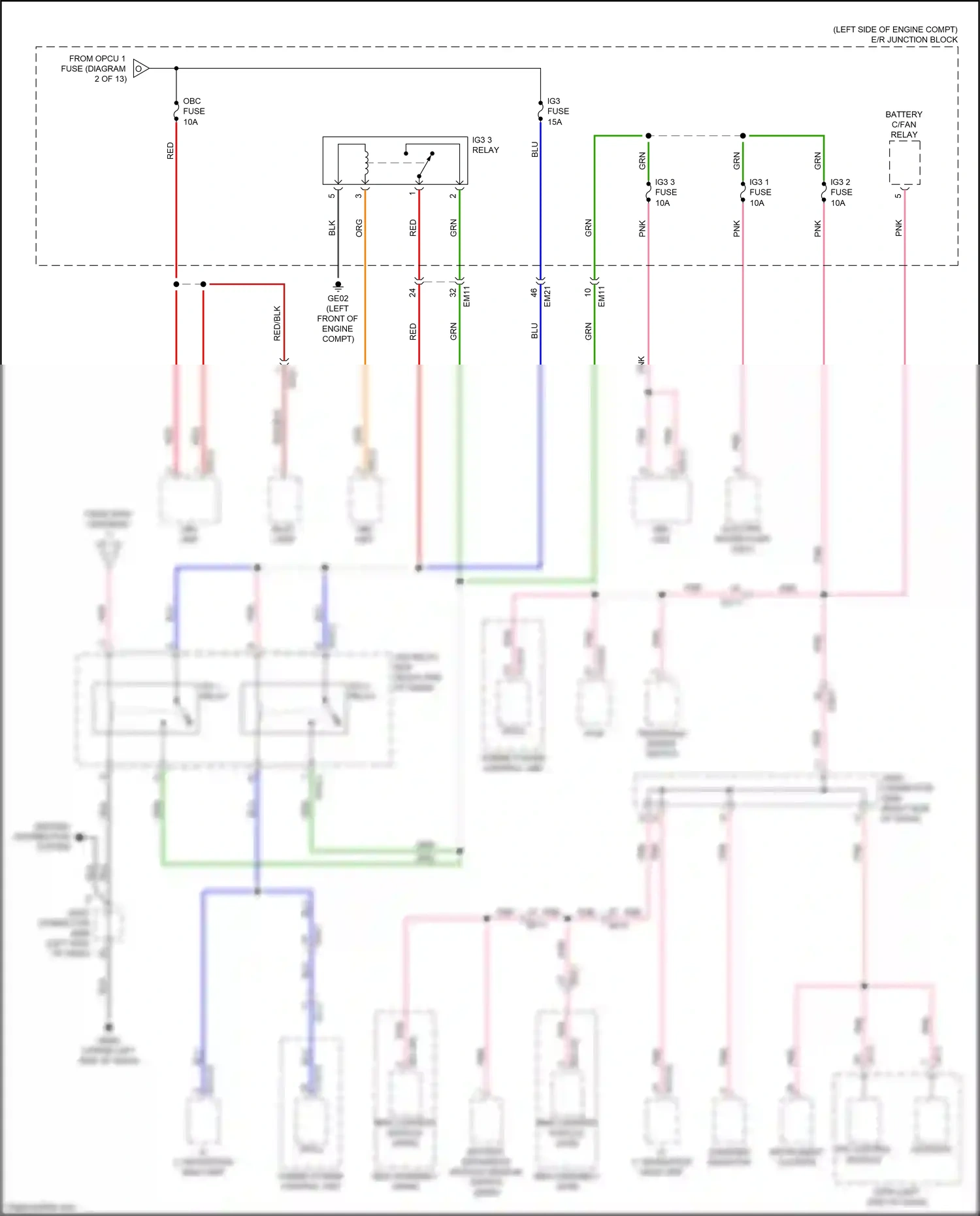 Kia Optima IV facelift (2018-2020) transaxle range switch wiring diagram  (11 of 13)