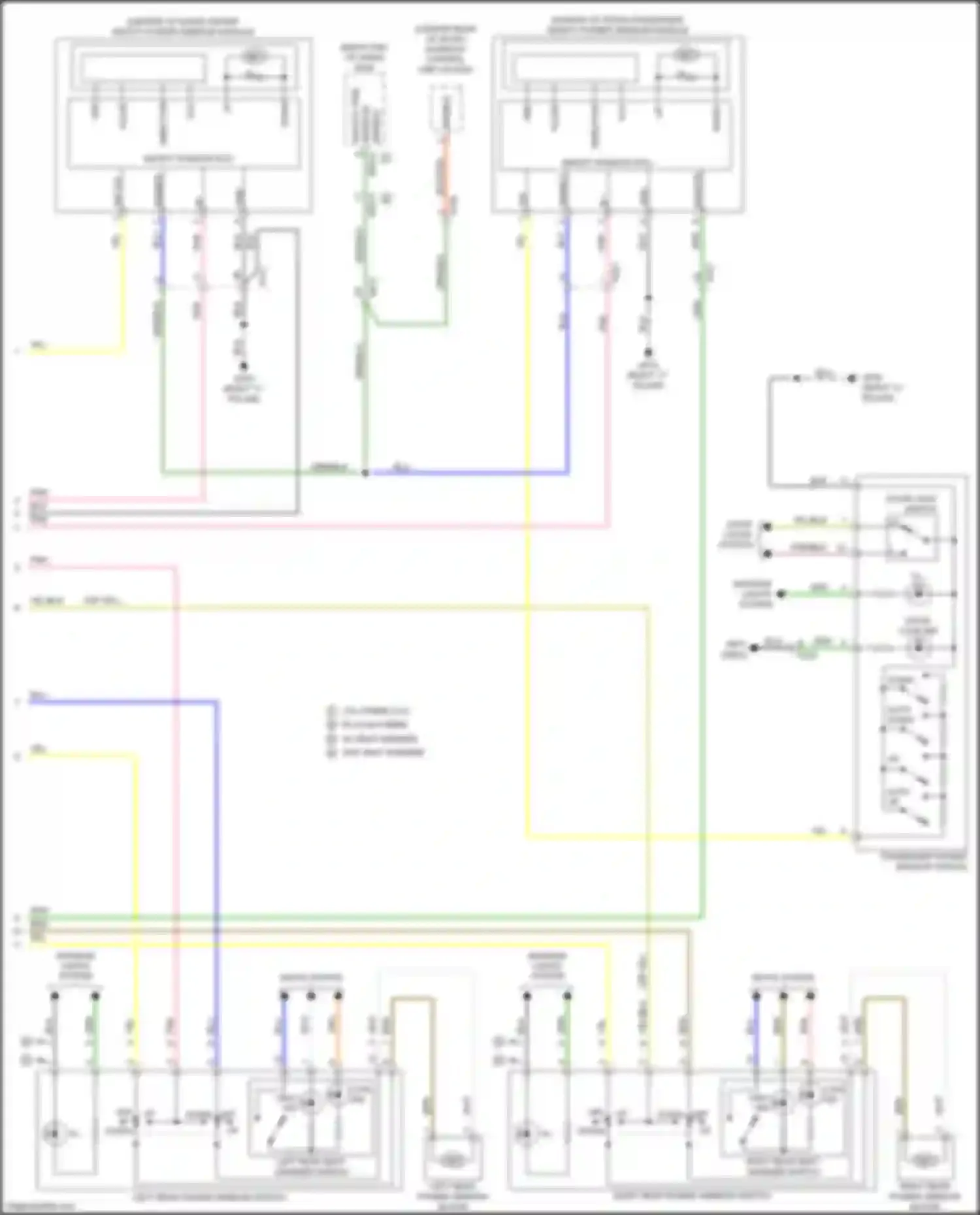 Wiring diagram up down for Kia Optima IV facelift (2018-2020) (4 of 4)