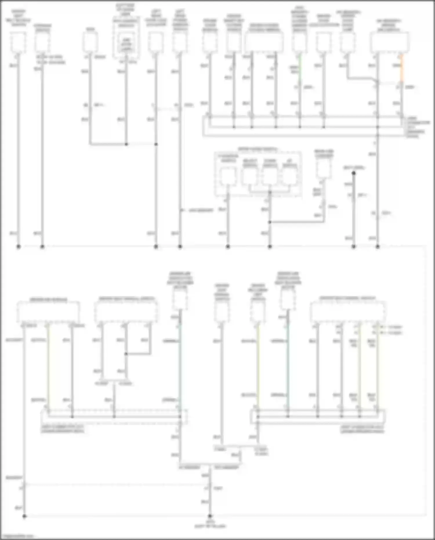 Wiring diagram up switch for Kia Optima IV facelift (2018-2020) (1 of 2)