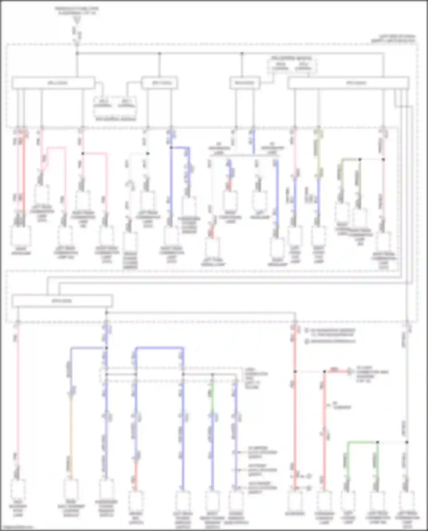 Wiring diagram w/ integrated lamp for Kia Optima IV facelift (2018-2020) (2 of 7)