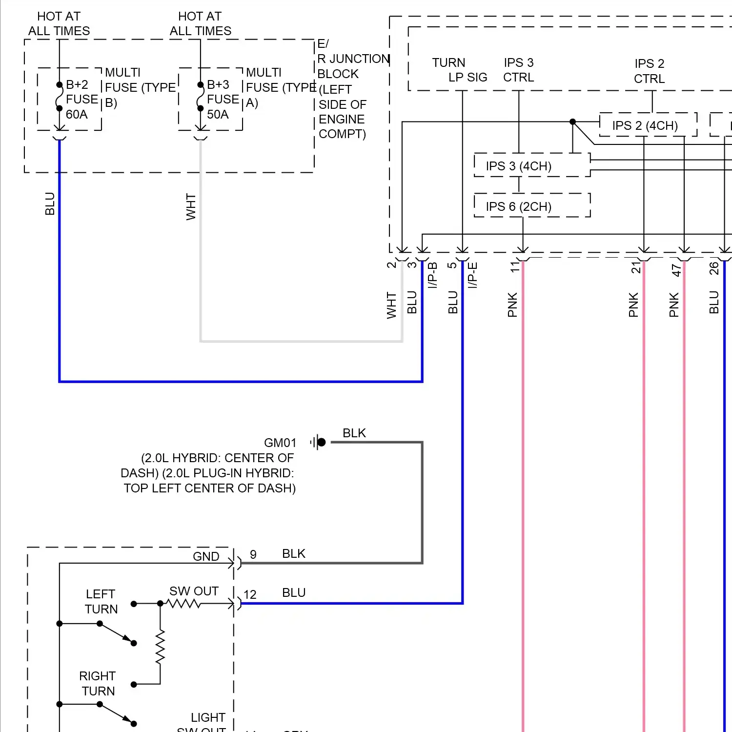 demo - Exterior lamps circuit, hybrid (1 of 3) Exterior lamps circuit, hybrid (1 of 3)