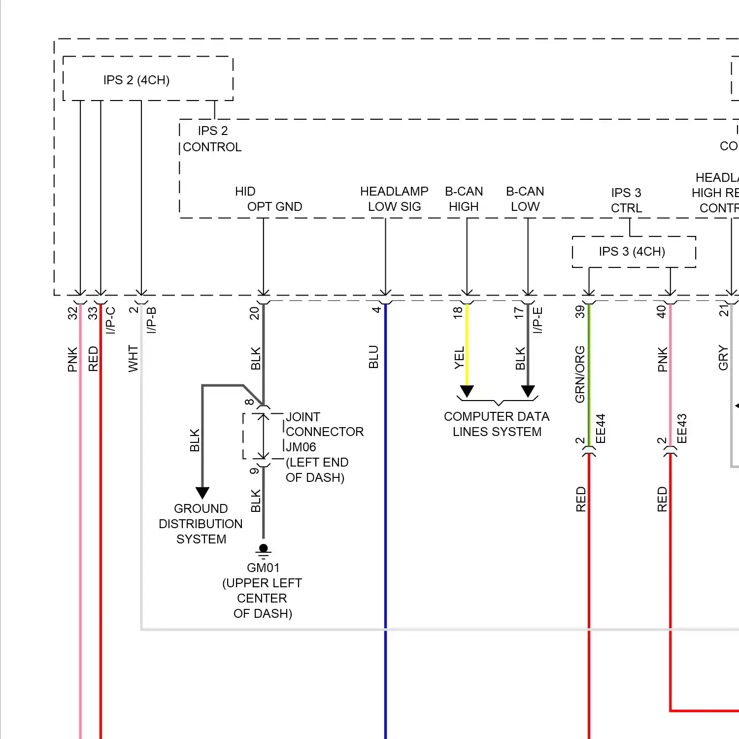 demo - Headlamps circuit, except hybrid (1 of 2) Headlamps circuit, except hybrid (1 of 2)