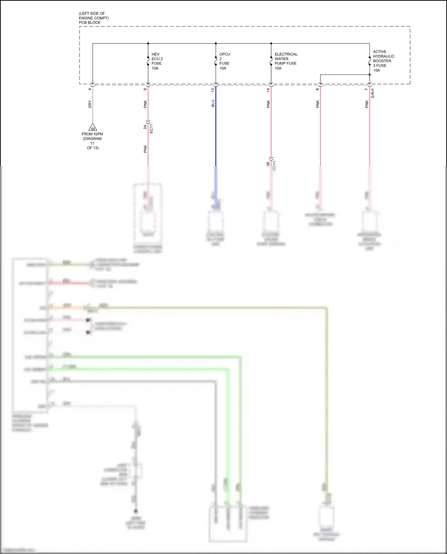Kia Optima IV (2015-2018) acc/on input wiring diagram  (16 of 22)