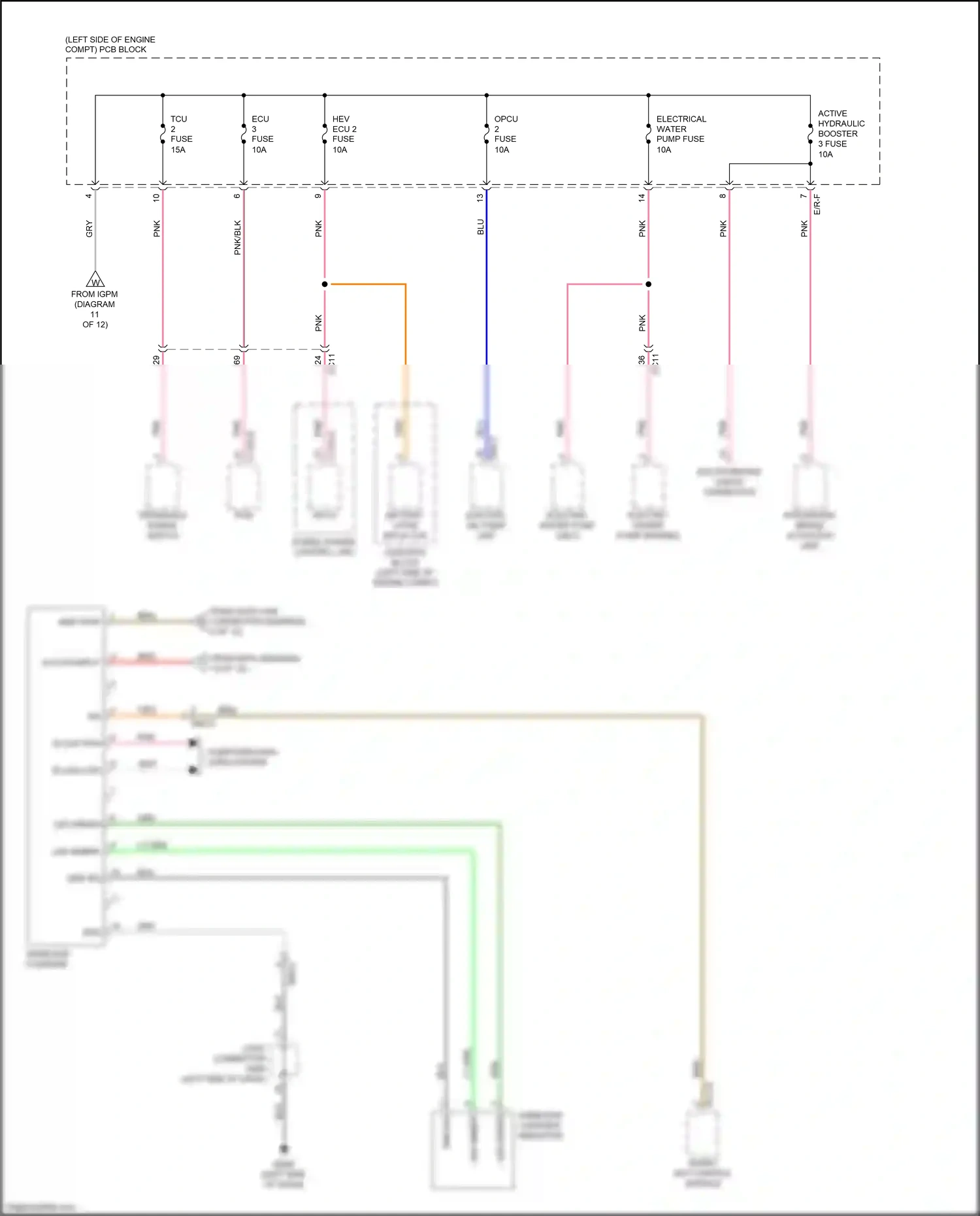 Kia Optima IV (2015-2018) acc/on input wiring diagram  (15 of 22)