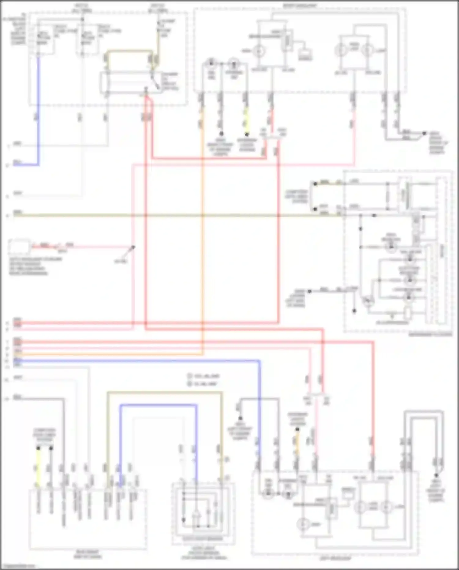 Wiring diagram auto headlamp leveling device module for Kia Optima IV (2015-2018) (7 of 14)