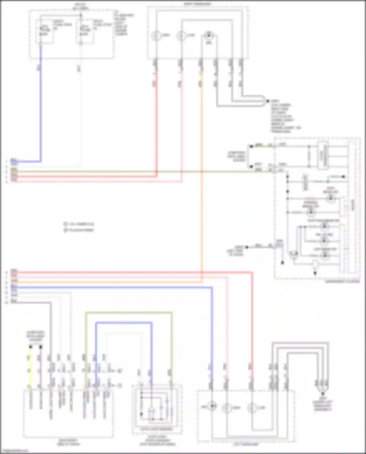 Wiring diagram auto light, photo sensor for Kia Optima IV (2015-2018) (5 of 10)