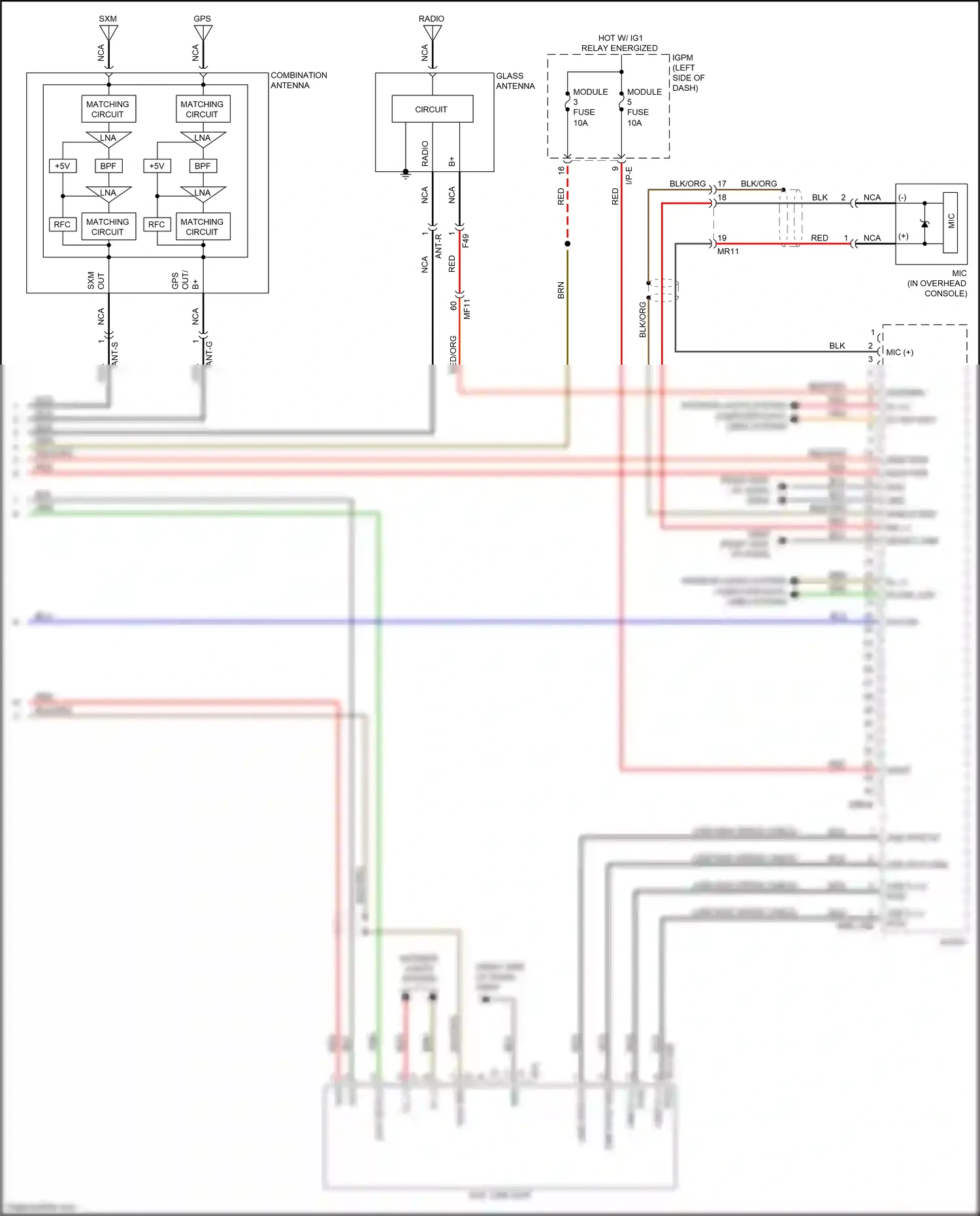 Kia Optima IV (2015-2018) aux gnd wiring diagram  (10 of 24)