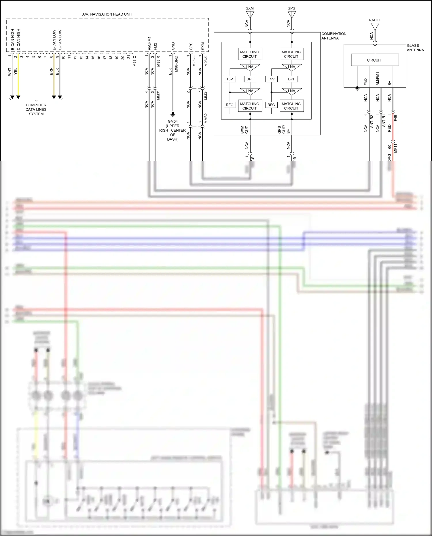 Kia Optima IV (2015-2018) aux gnd wiring diagram  (2 of 24)
