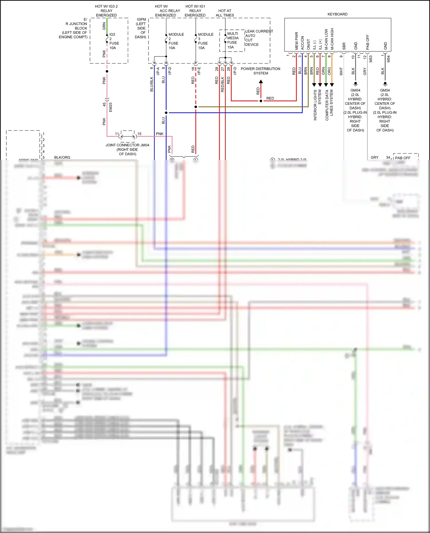 Kia Optima IV (2015-2018) aux gnd wiring diagram  (7 of 24)