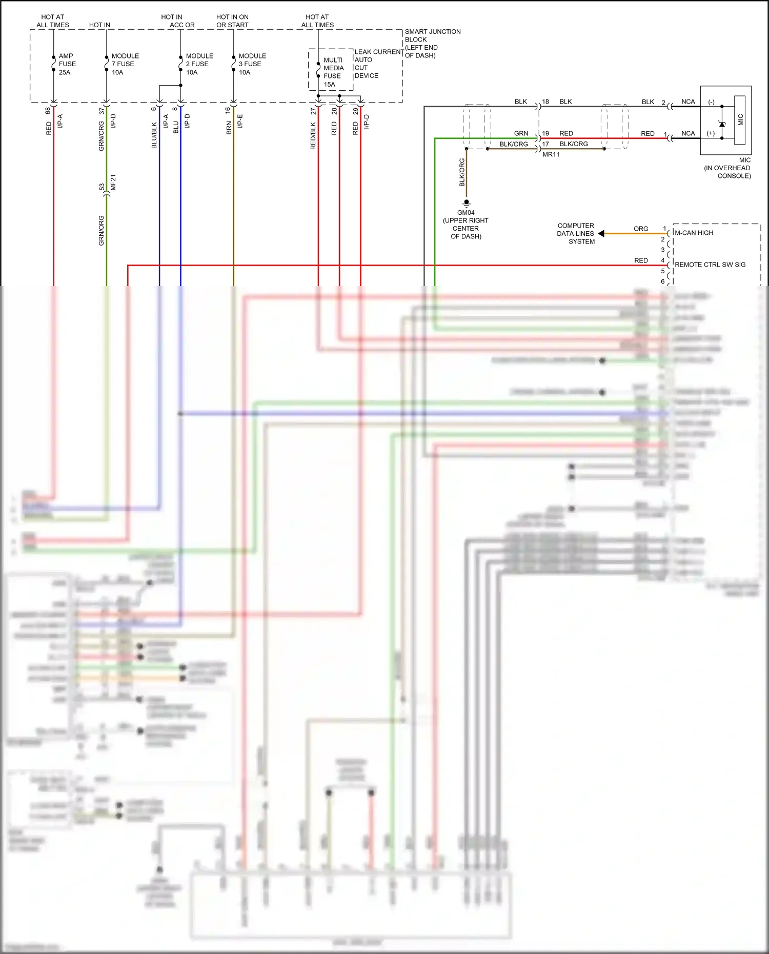 Kia Optima IV (2015-2018) aux gnd wiring diagram  (5 of 24)