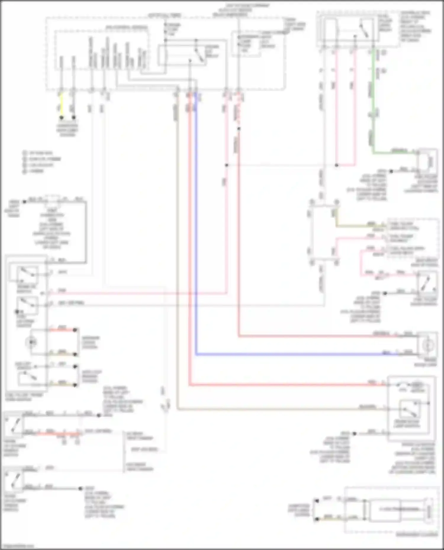 Wiring diagram b-can hi for Kia Optima IV (2015-2018) (7 of 7)