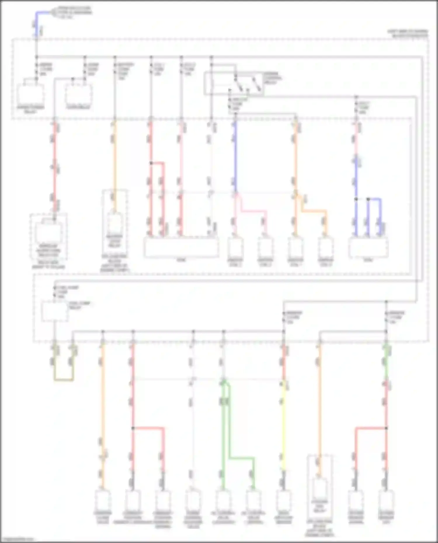 Wiring diagram battery c/fan relay for Kia Optima IV (2015-2018) (1 of 6)
