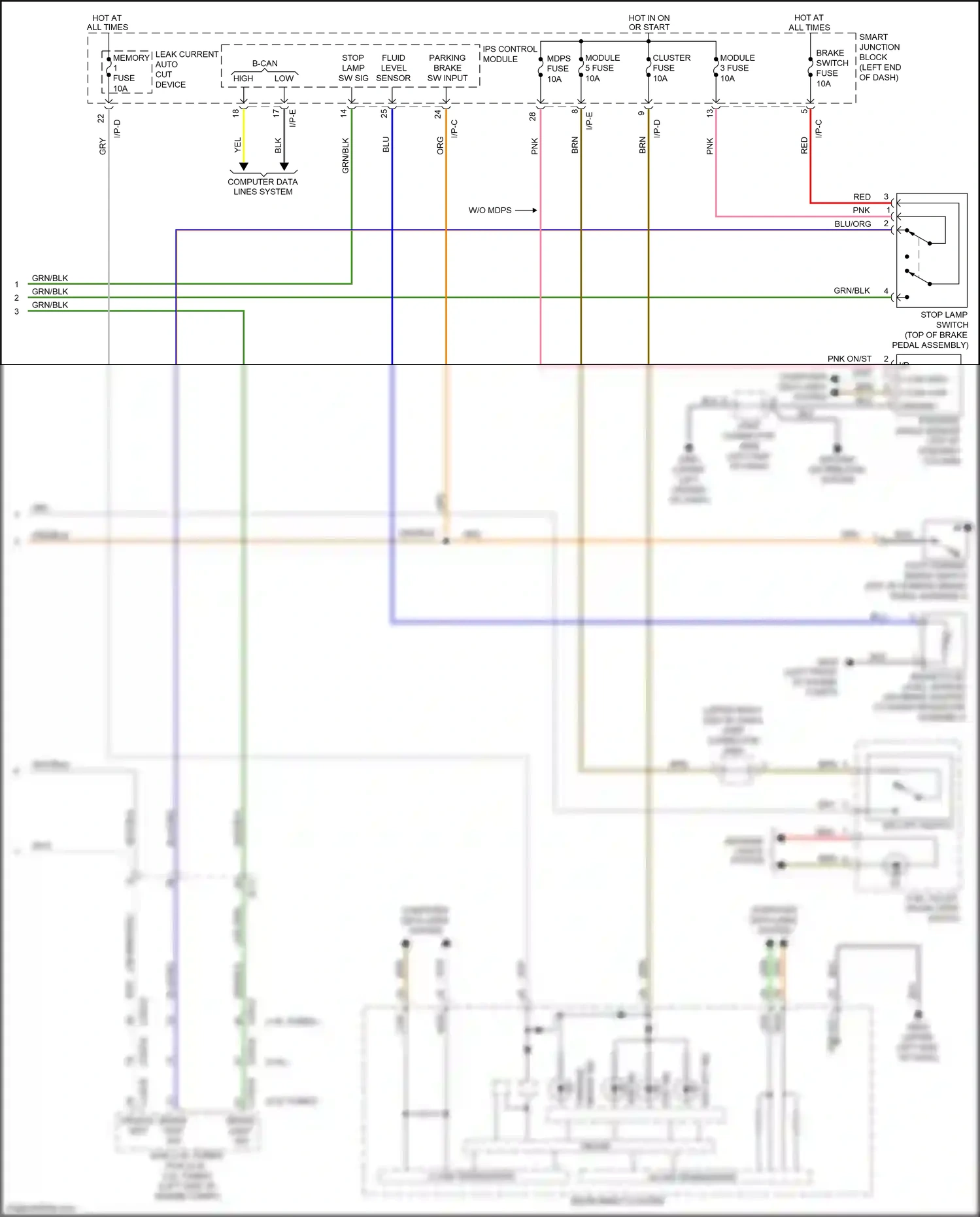 Kia Optima IV (2015-2018) blk wiring diagram  (153 of 344)