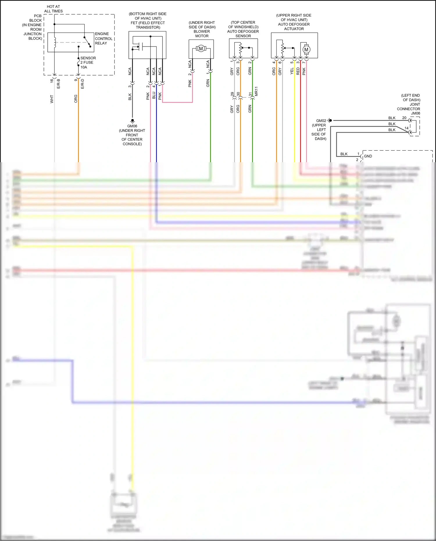 Kia Optima IV (2015-2018) blower motor wiring diagram  (1 of 3)