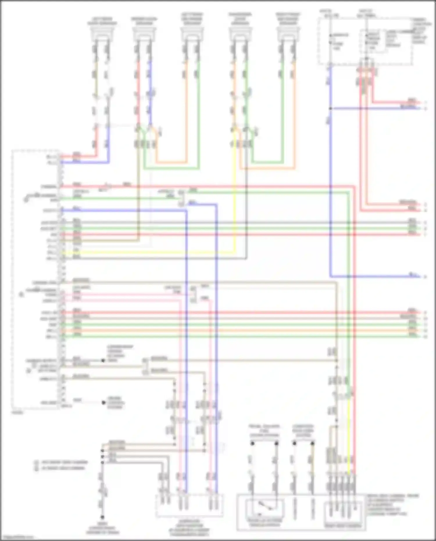 Wiring diagram camera detect for Kia Optima IV (2015-2018) (2 of 4)