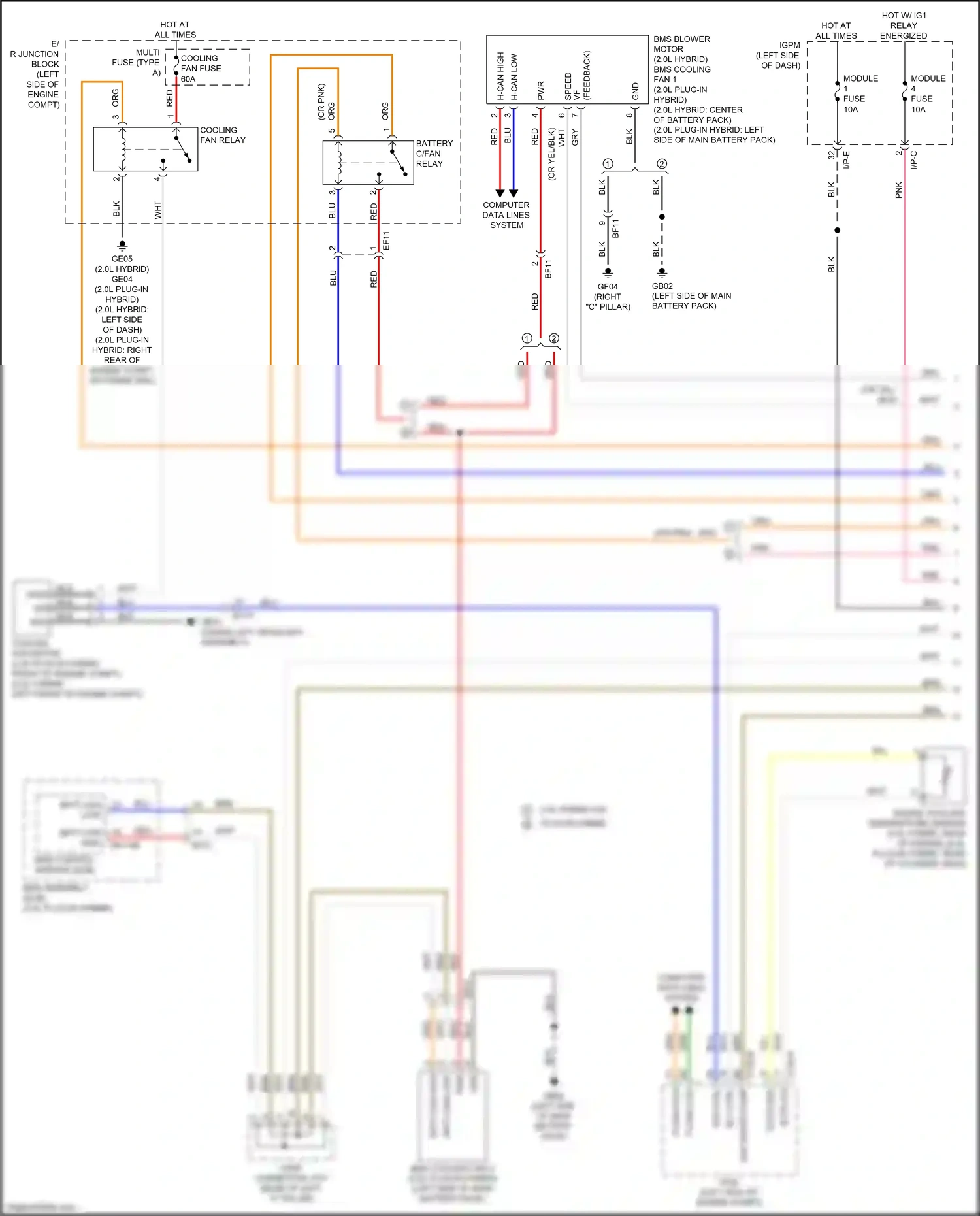 Kia Optima IV (2015-2018) ele water pump wiring diagram  (2 of 2)