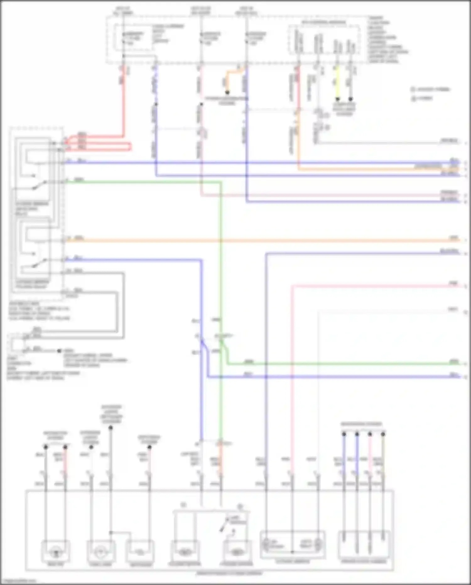 Wiring diagram except hybrid for Kia Optima IV (2015-2018) (11 of 11)