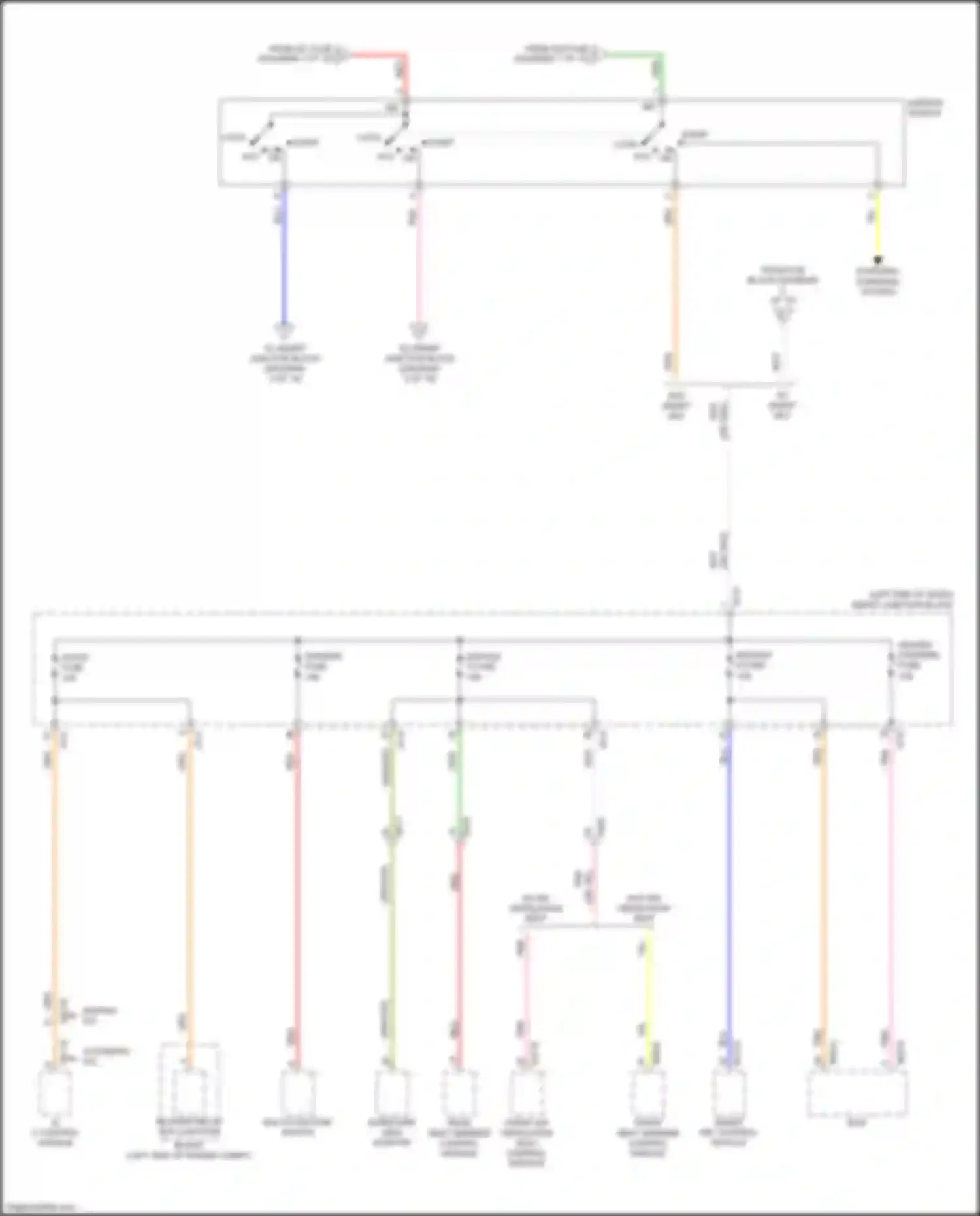 Wiring diagram front air ventilation seat control module for Kia Optima IV (2015-2018) (3 of 24)