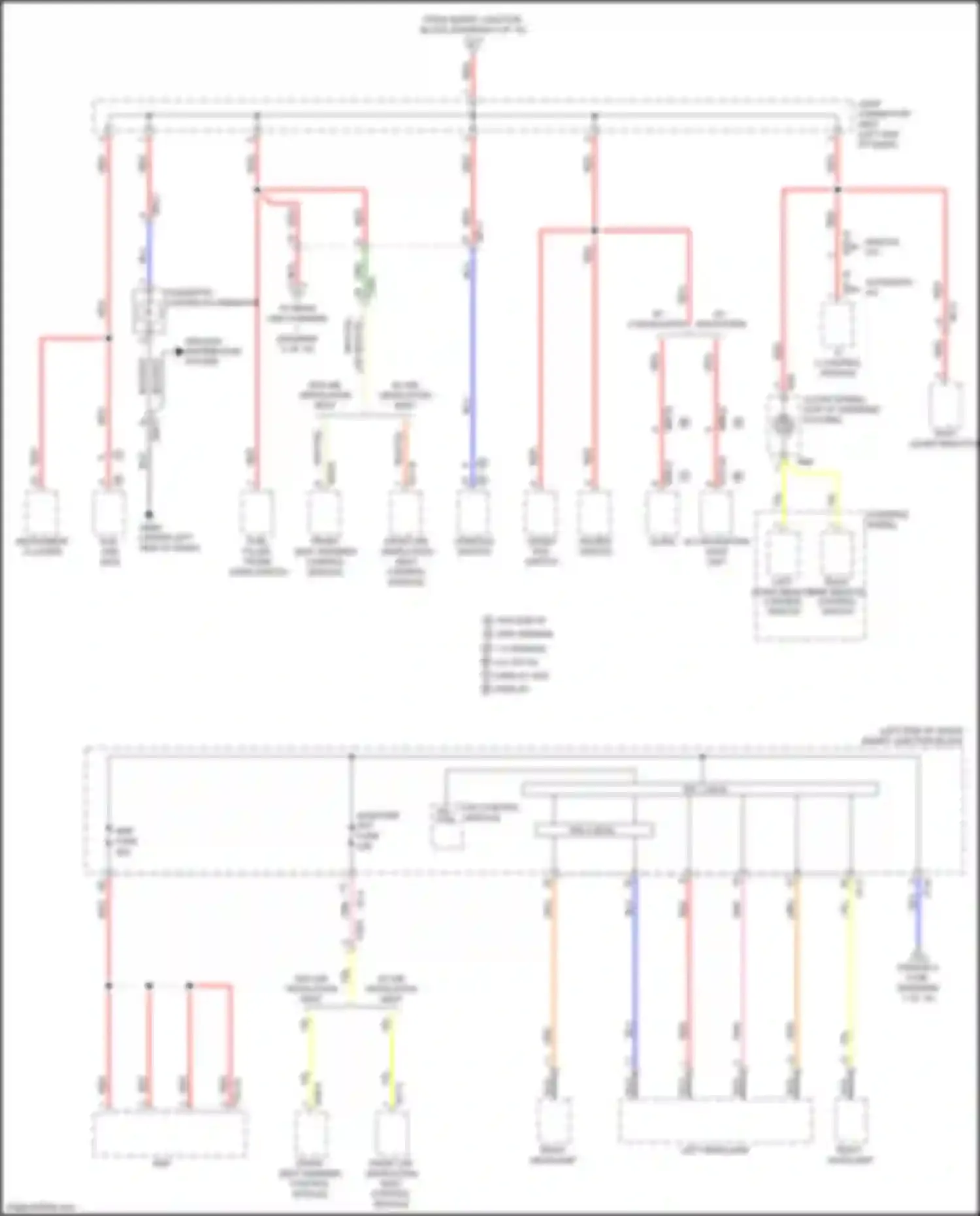 Wiring diagram fuel filler, trunk open switch for Kia Optima IV (2015-2018) (2 of 27)