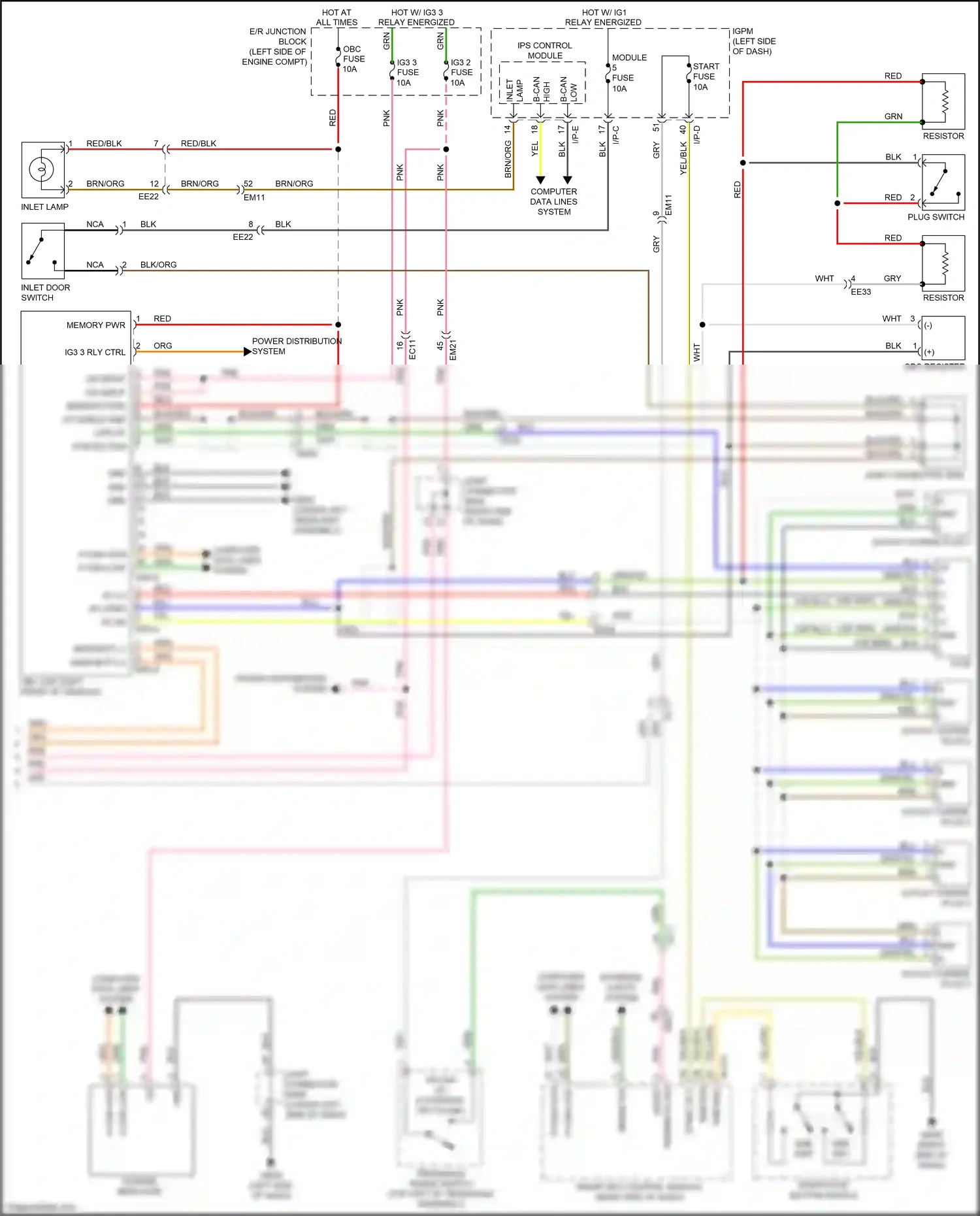 Kia Optima IV (2015-2018) grn/blk wiring diagram  (48 of 66)